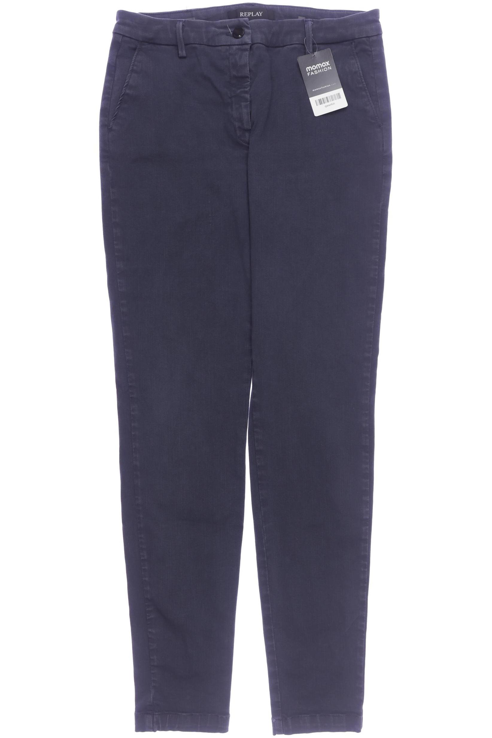 Thumbnail - Replay Damen Stoffhose, marineblau, Gr. 31