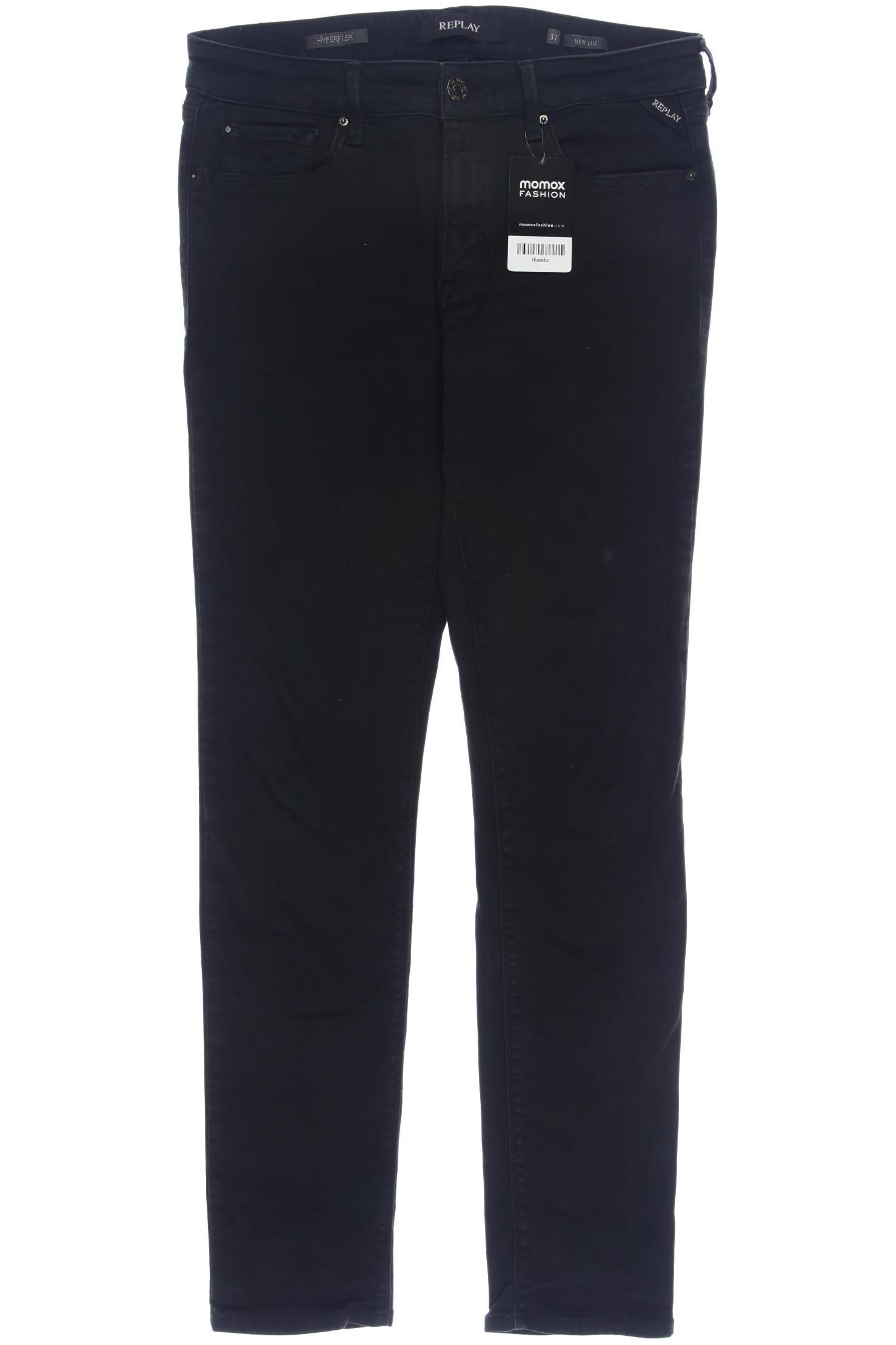 

Replay Damen Stoffhose, schwarz, Gr. 31