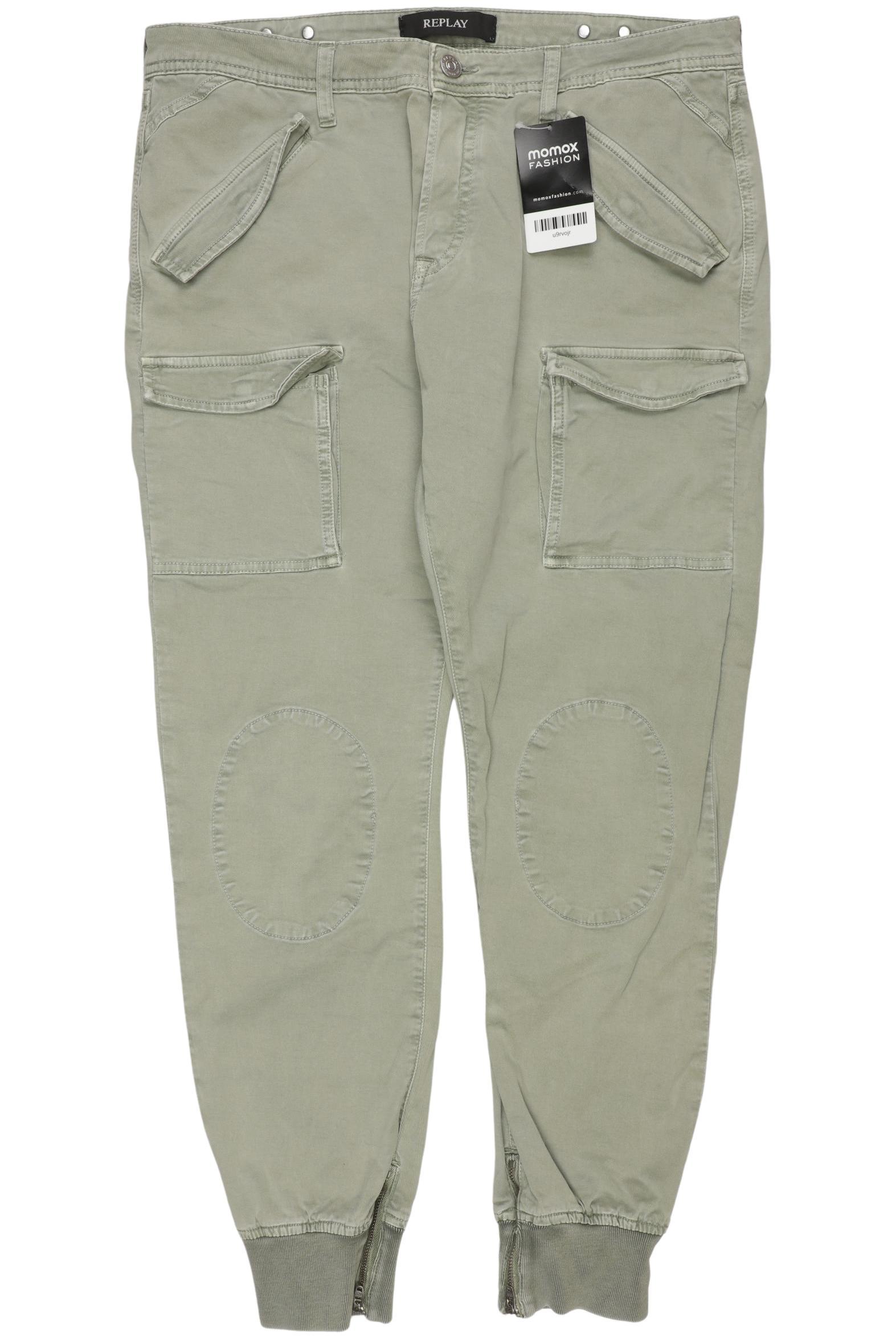 

Replay Damen Stoffhose, grün, Gr. 29