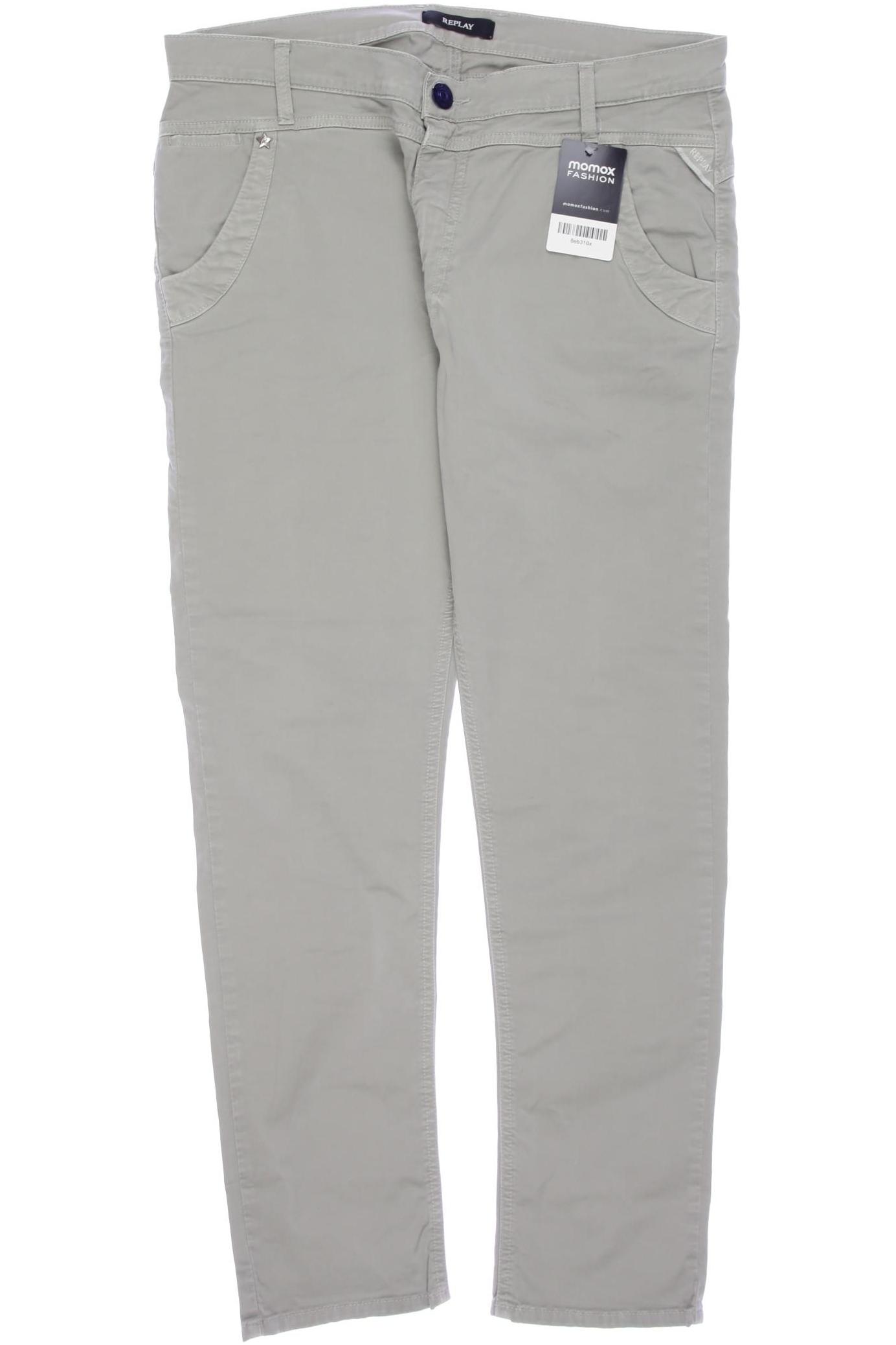 

Replay Damen Stoffhose, grün, Gr. 30