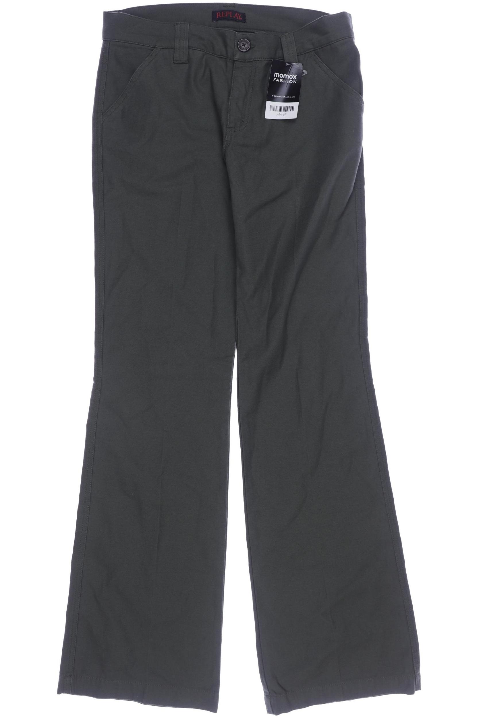 

Replay Damen Stoffhose, grün, Gr. 28