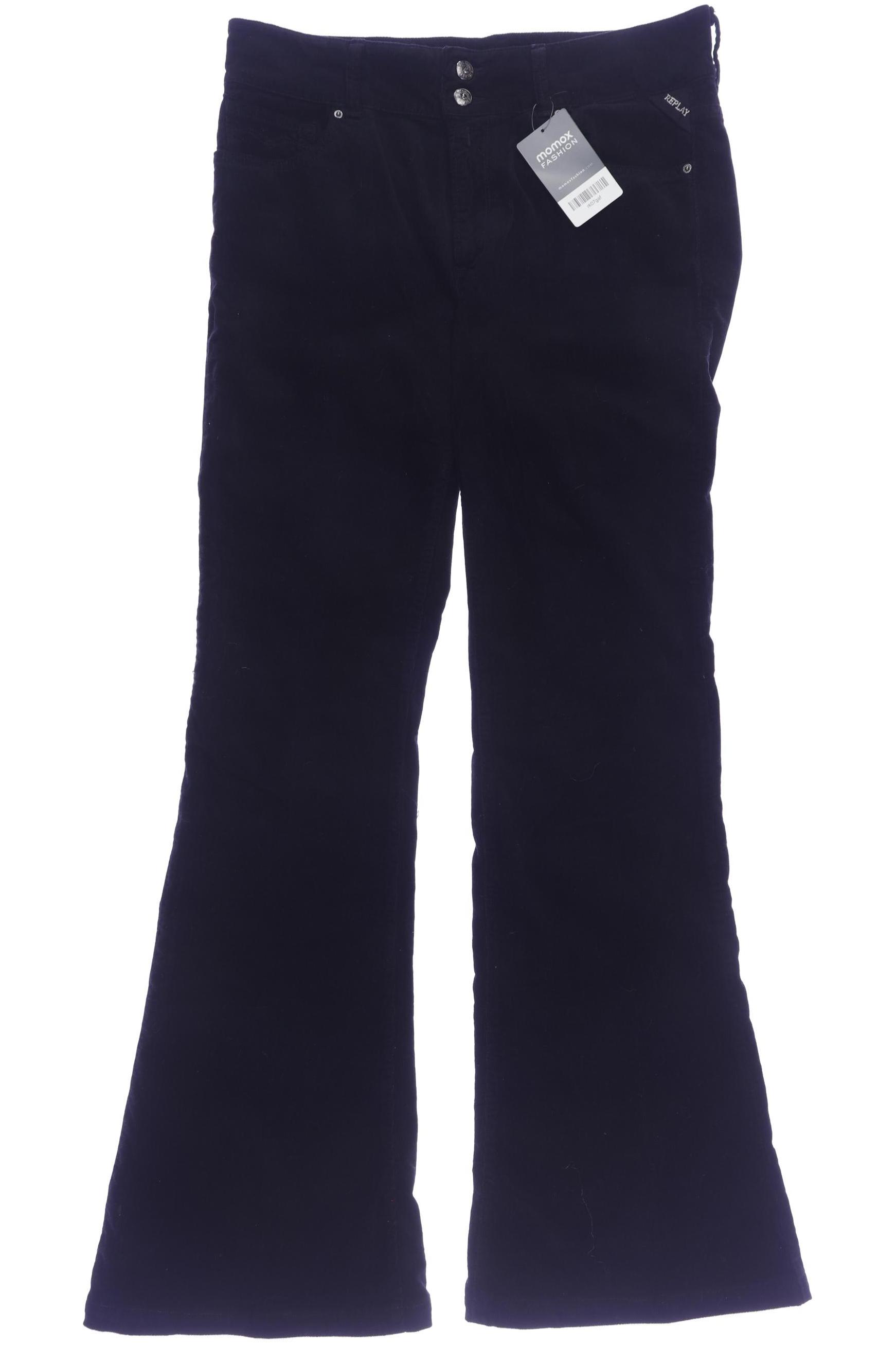 

Replay Damen Stoffhose, schwarz, Gr. 32