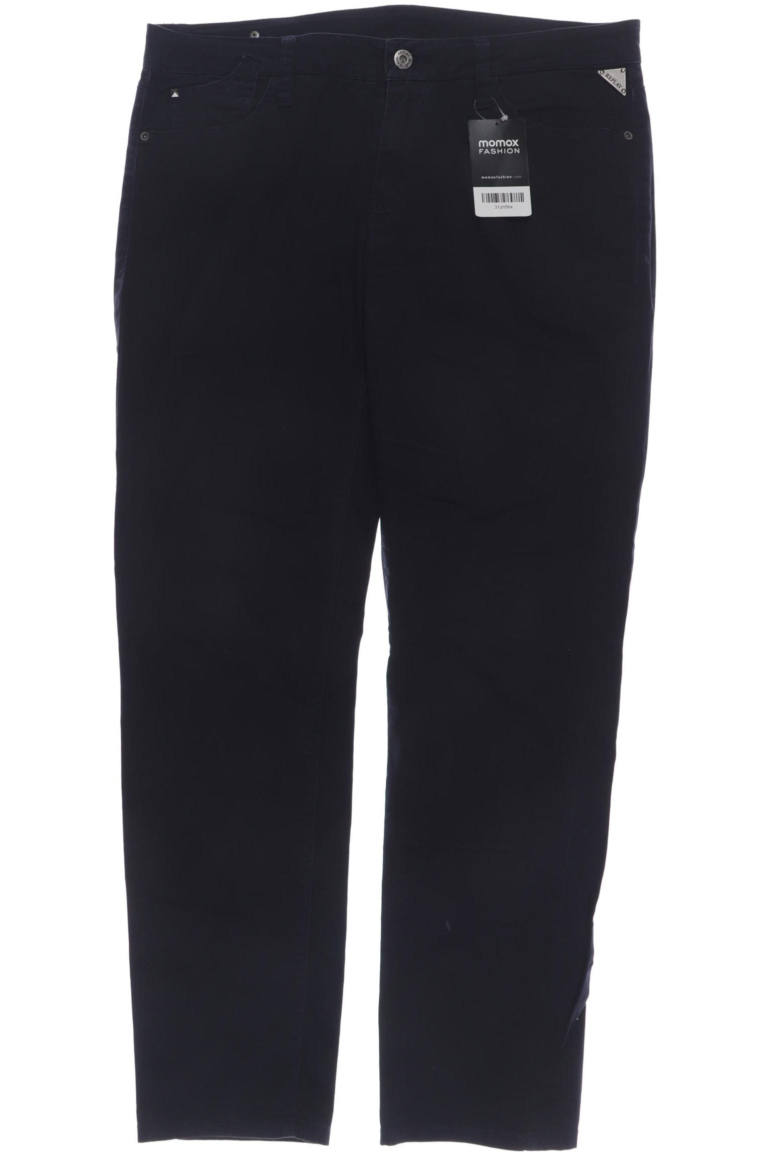 

Replay Damen Stoffhose, marineblau, Gr. 33