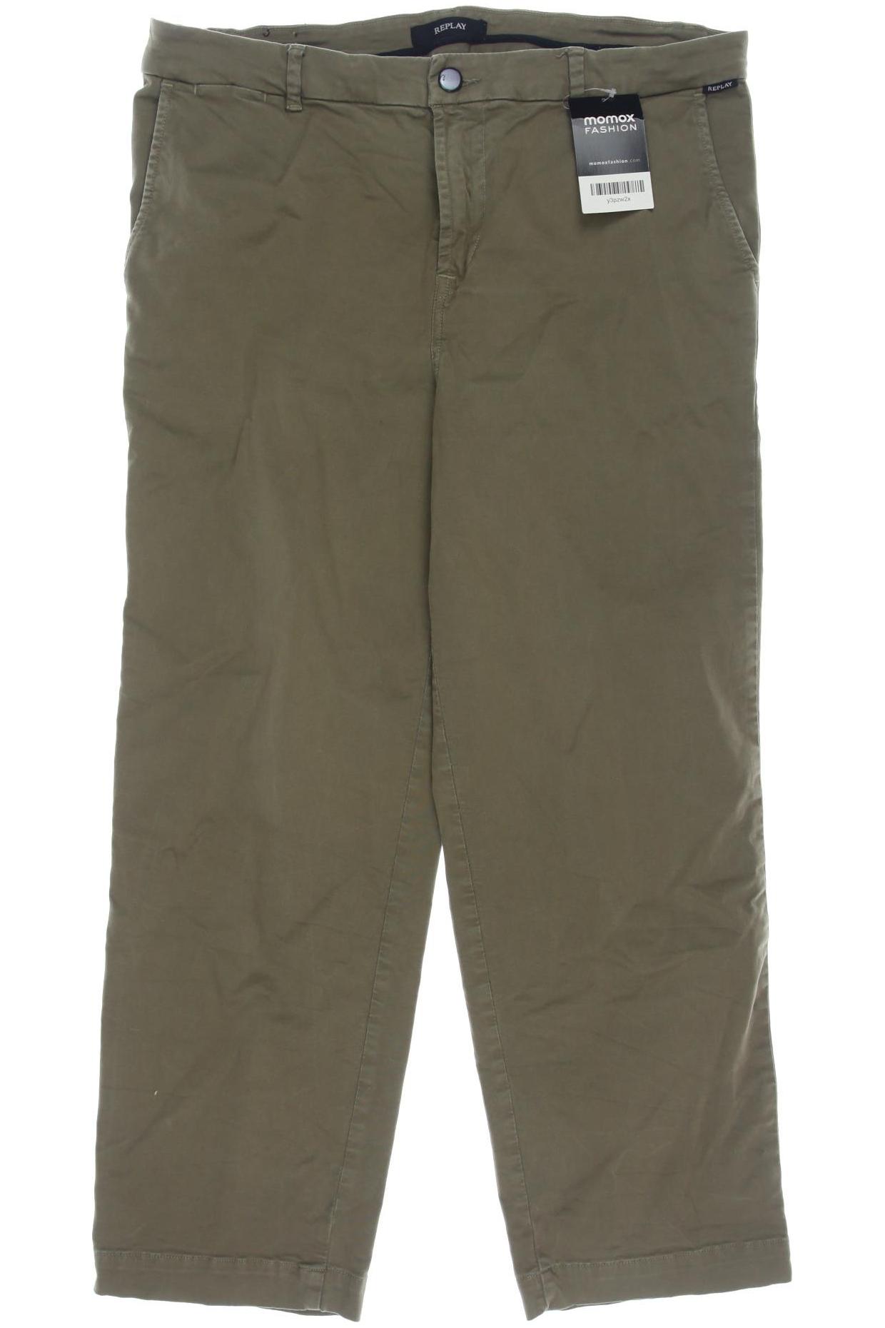 

Replay Damen Stoffhose, grün, Gr. 33