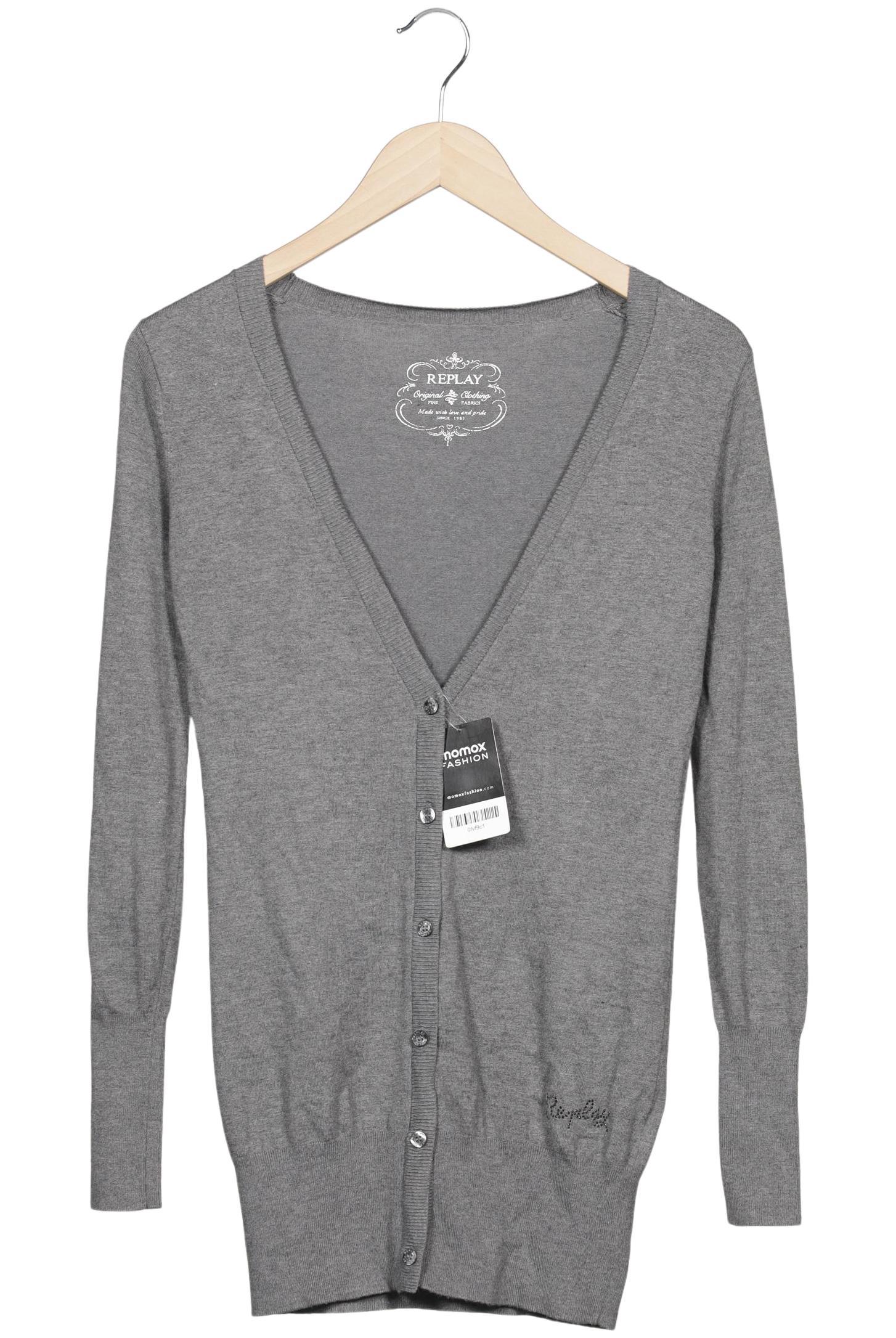 

Replay Damen Strickjacke, grau, Gr. 34
