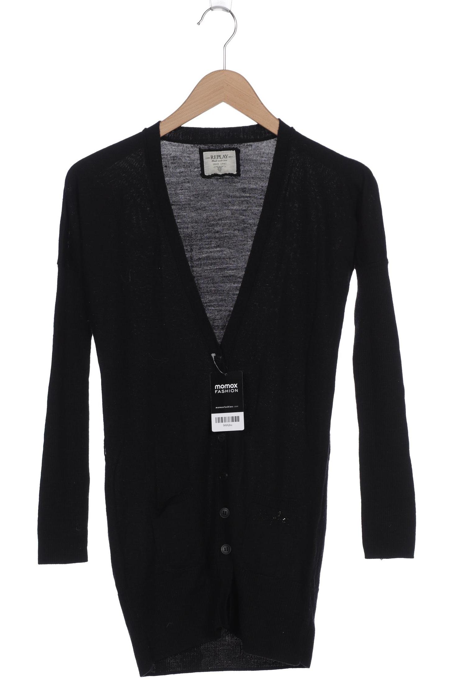 

Replay Damen Strickjacke, schwarz, Gr. 34
