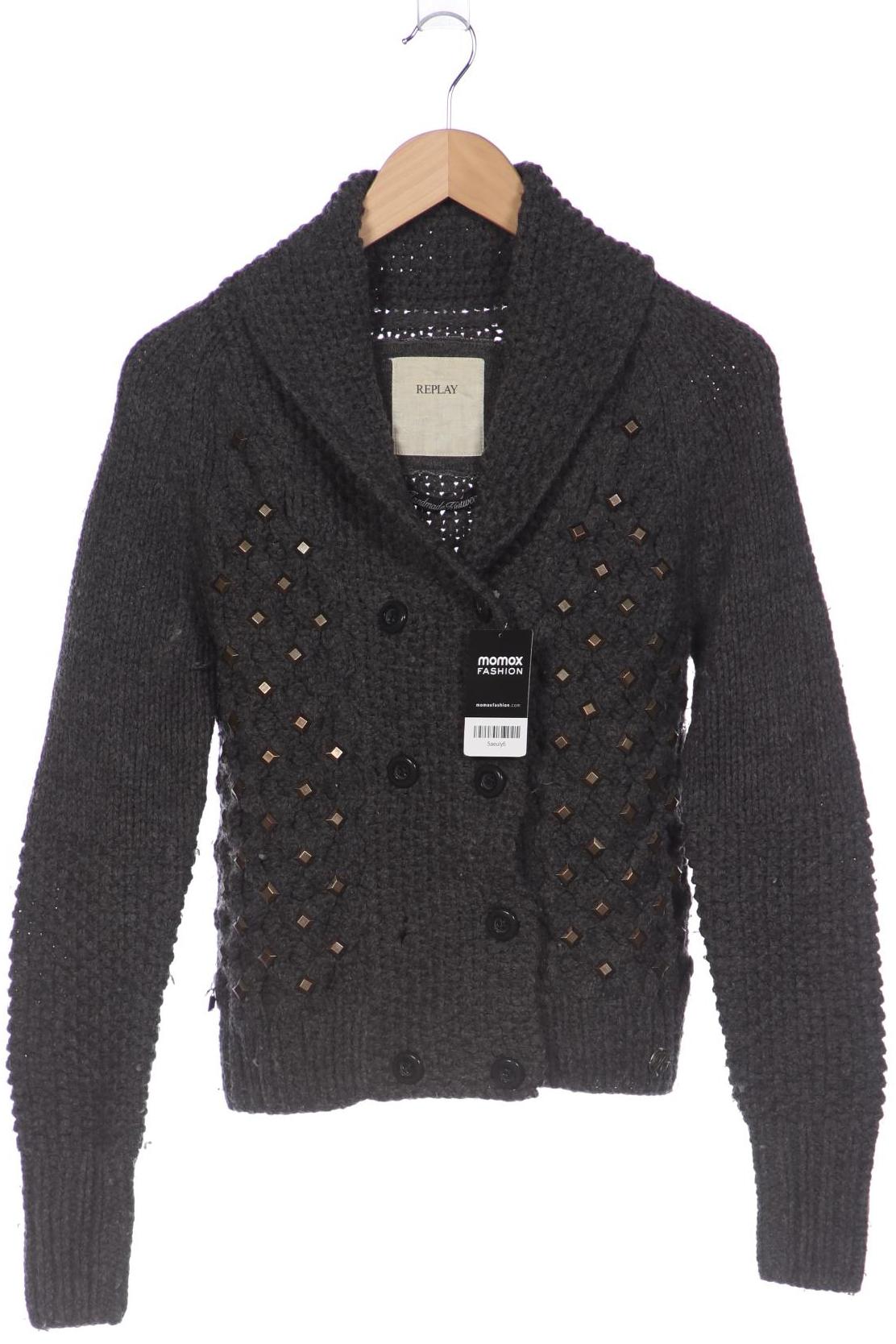 

Replay Damen Strickjacke, grau
