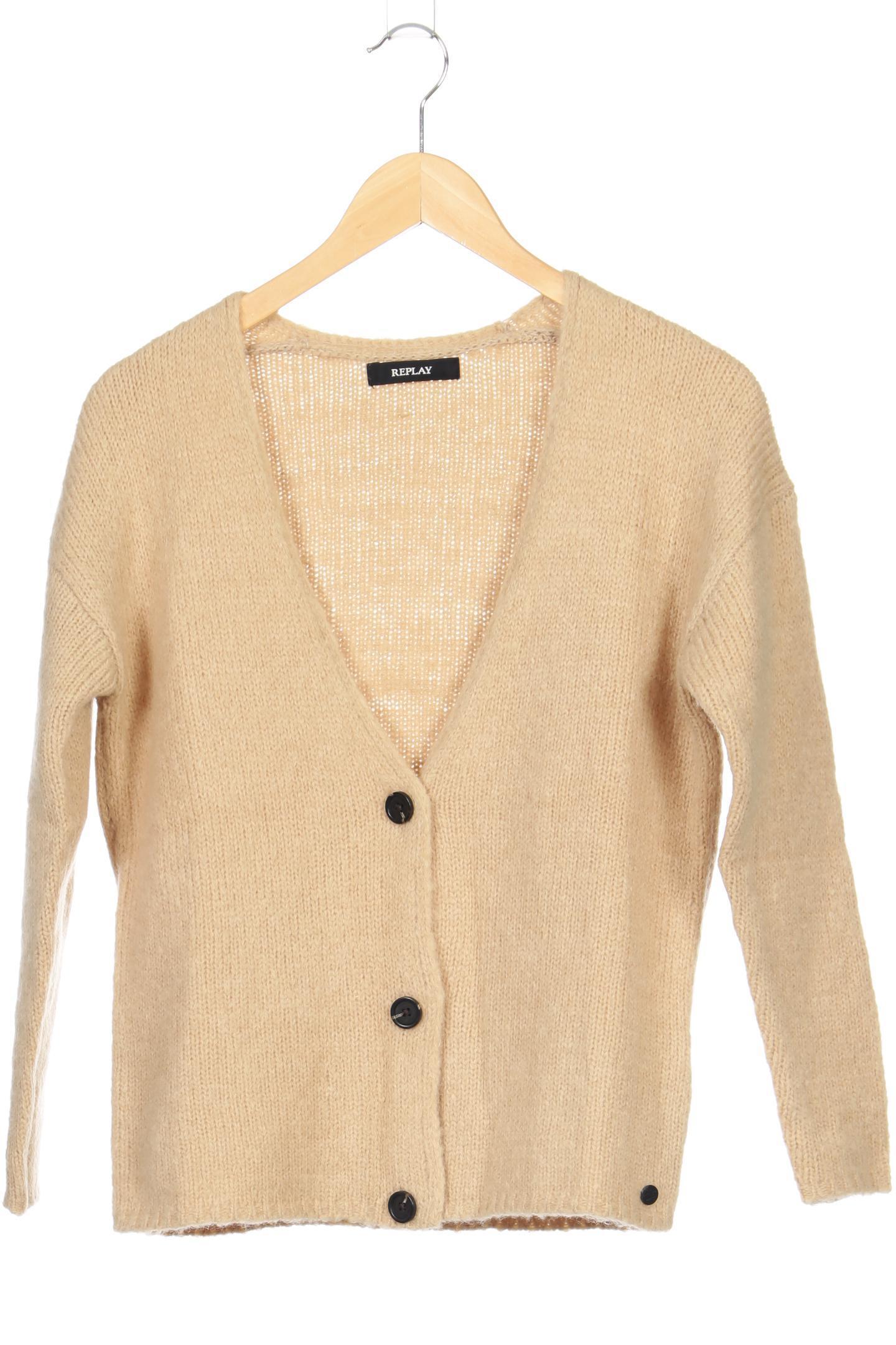 

Replay Damen Strickjacke, beige, Gr.