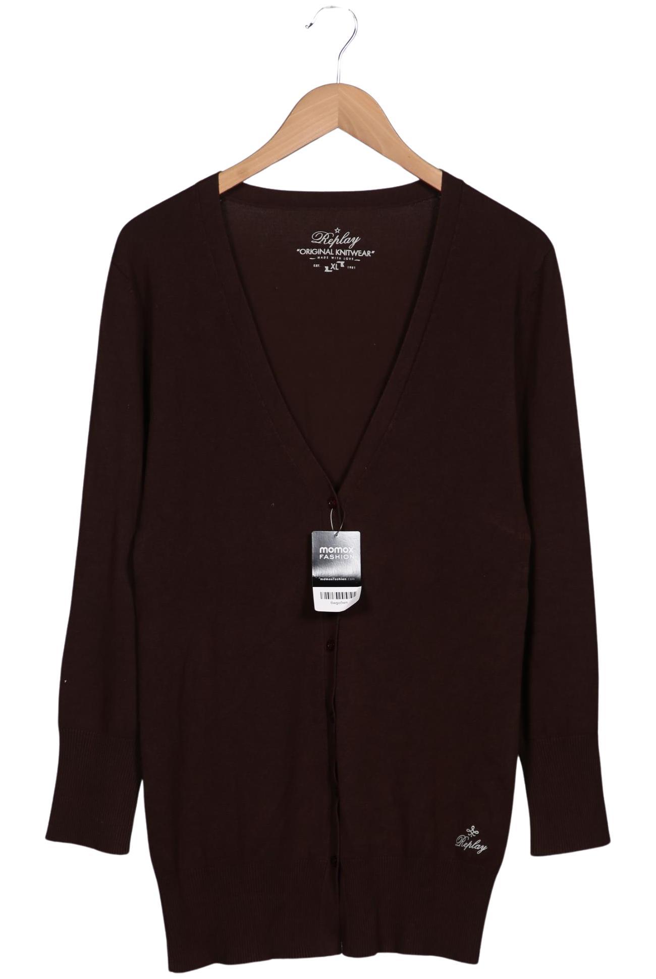 

Replay Damen Strickjacke, braun, Gr. 44