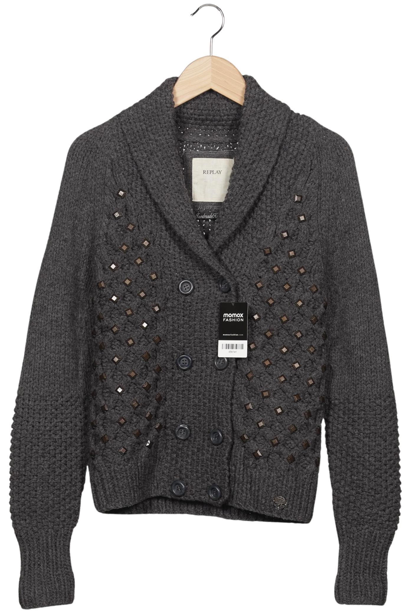 

Replay Damen Strickjacke, grau, Gr. 44