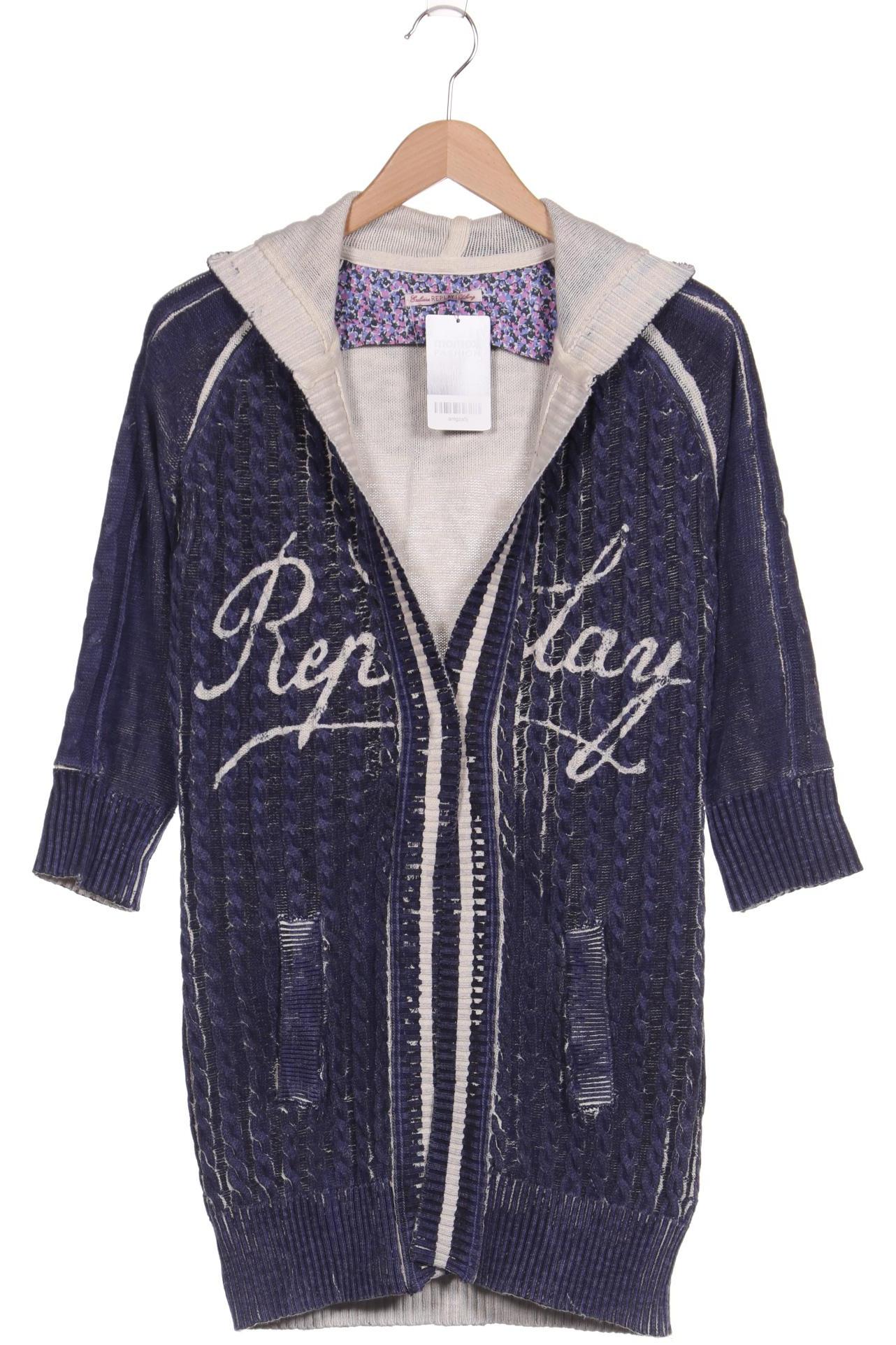 

Replay Damen Strickjacke, marineblau, Gr. 44
