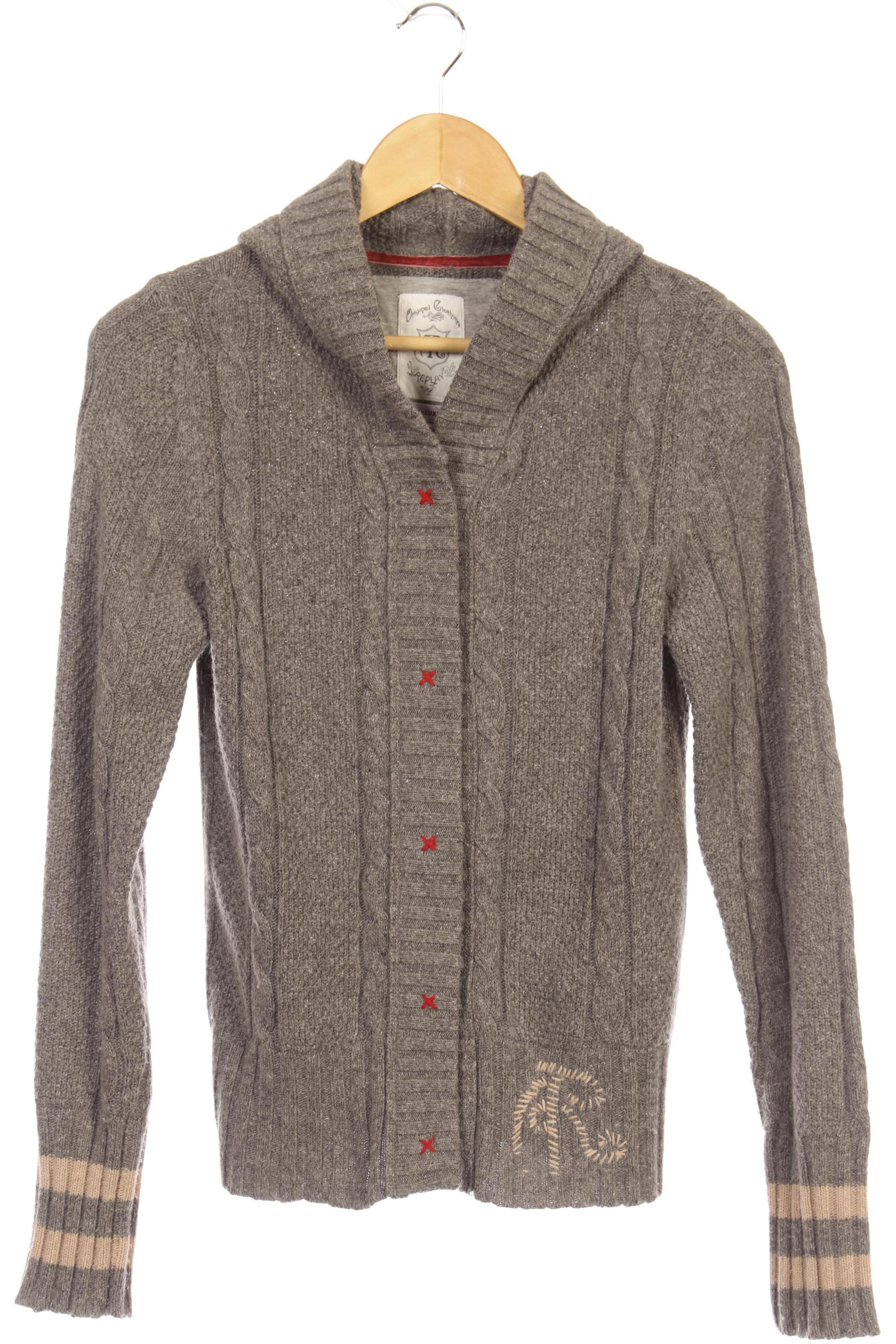 

Replay Damen Strickjacke, grau, Gr.