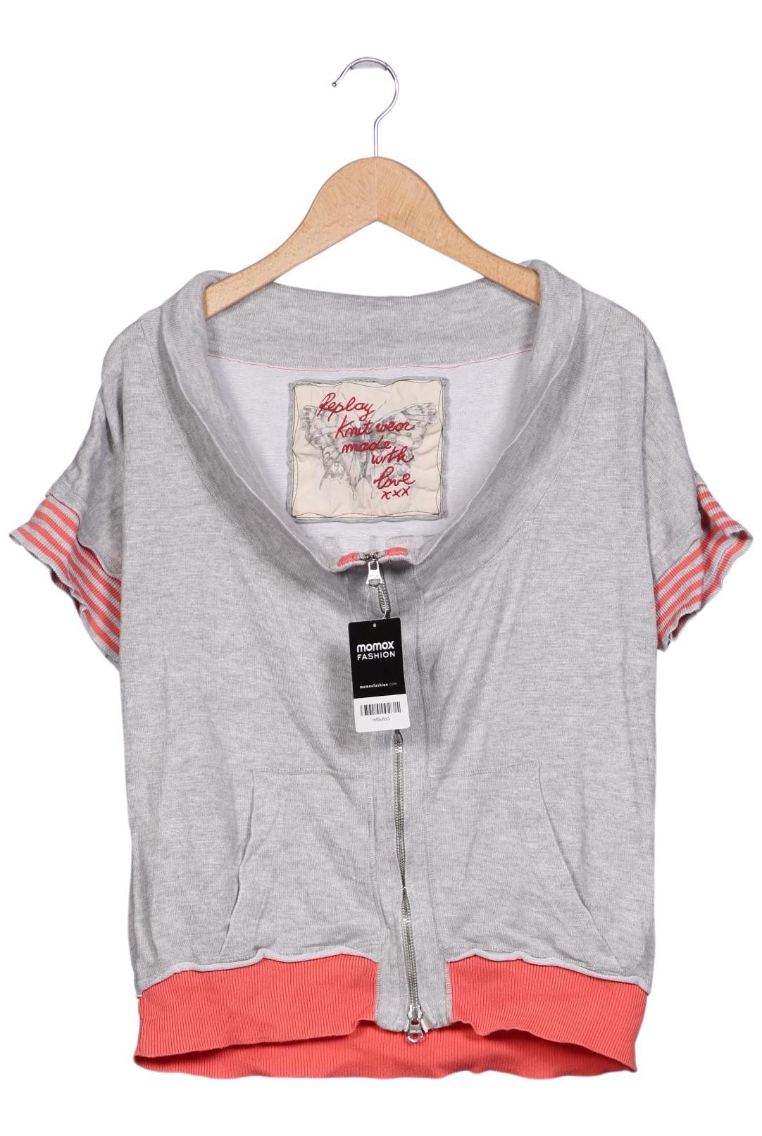 

Replay Damen Strickjacke, grau, Gr. 42