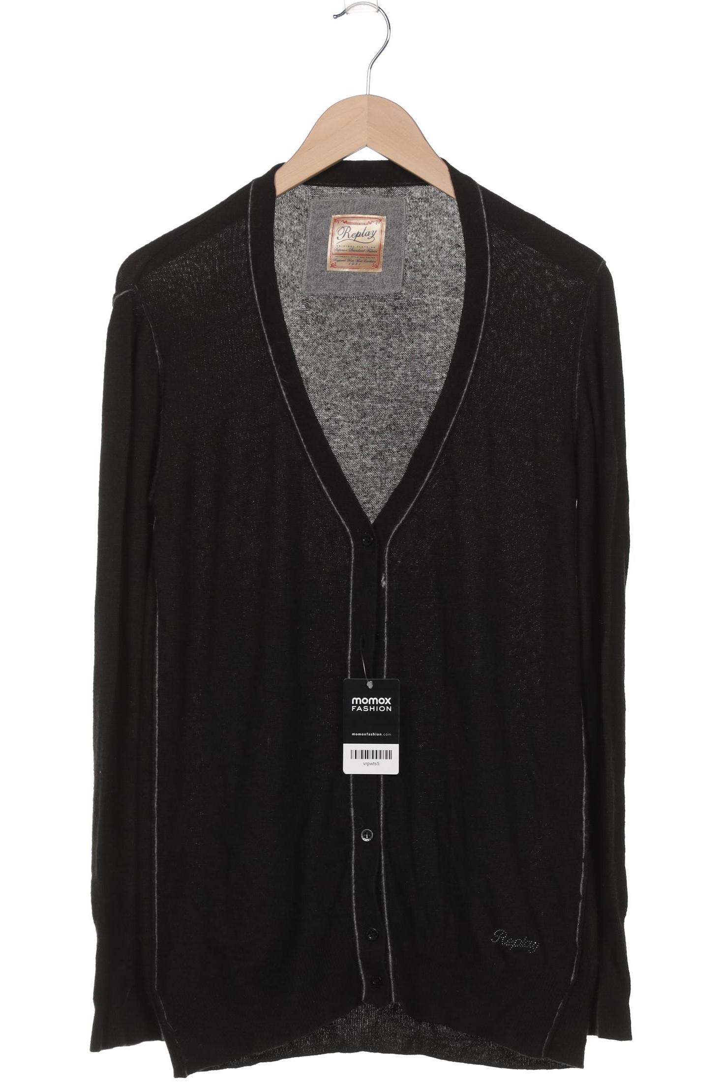 

Replay Damen Strickjacke, schwarz, Gr. 42