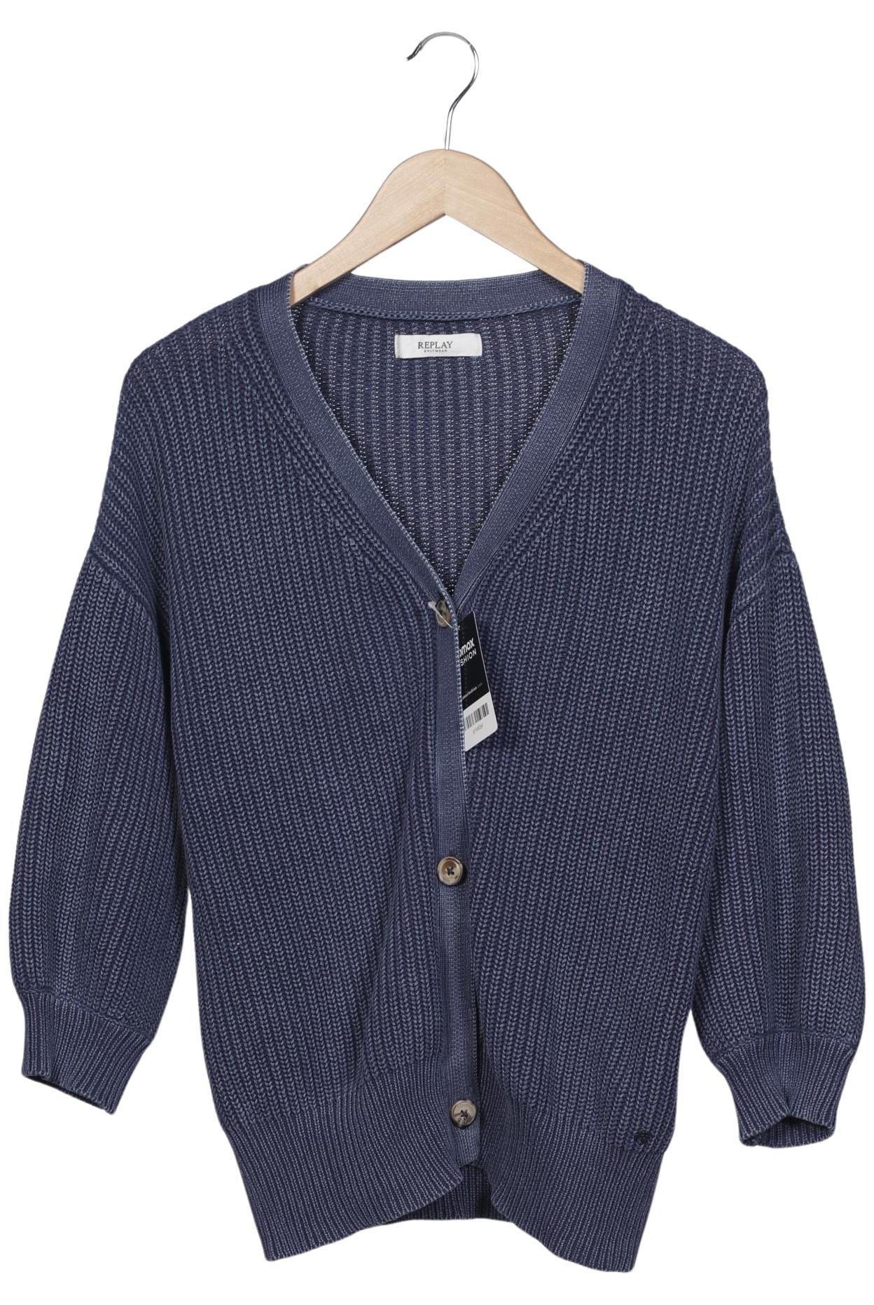 

Replay Damen Strickjacke, marineblau, Gr. 38