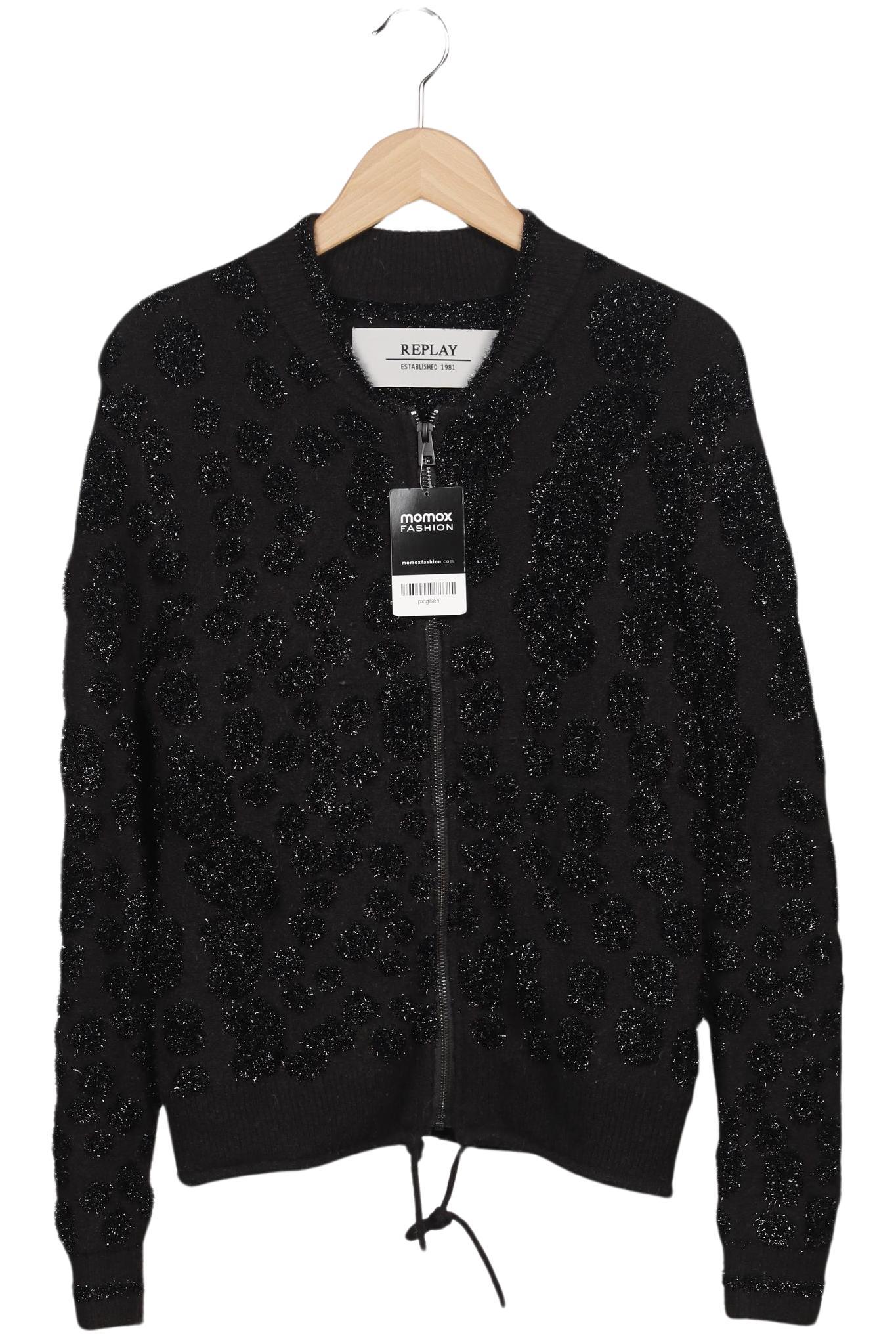 

Replay Damen Strickjacke, schwarz, Gr. 36