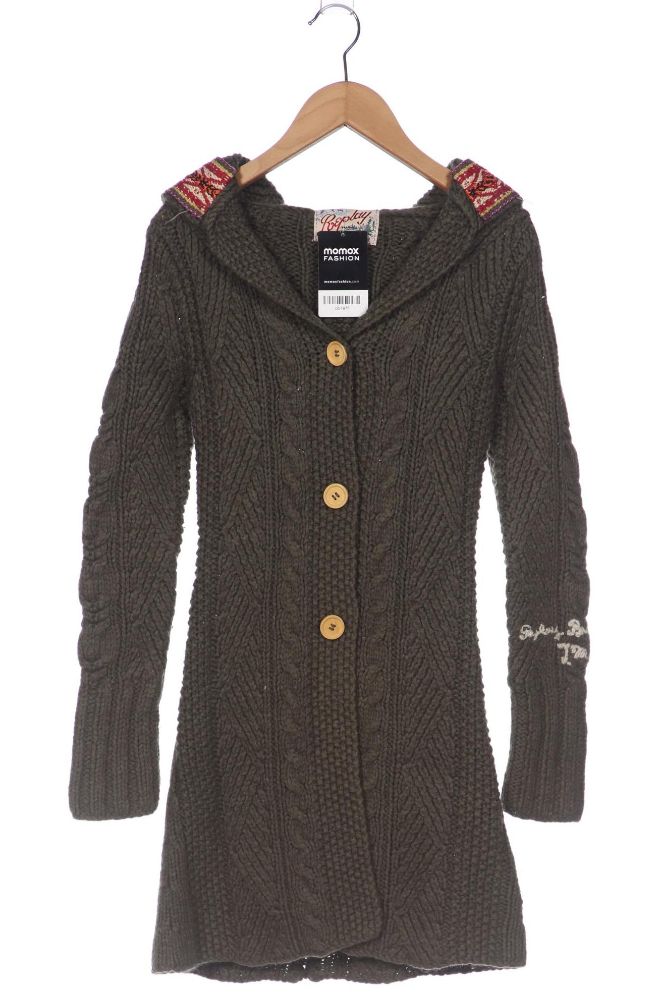 

Replay Damen Strickjacke, grün, Gr. 34