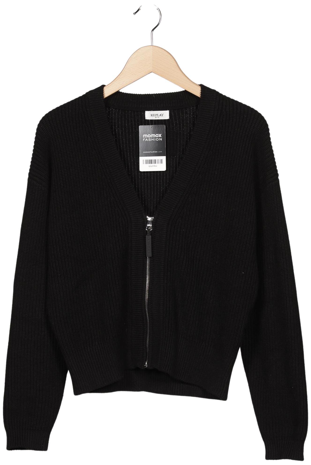 

Replay Damen Strickjacke, schwarz, Gr. 38