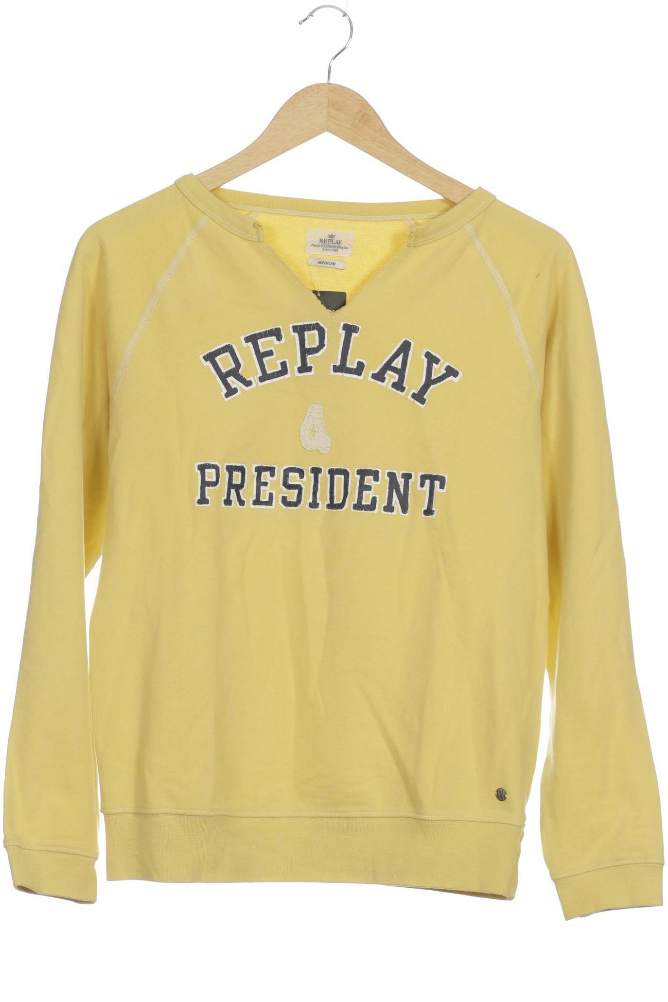 

Replay Damen Sweatshirt, gelb, Gr.