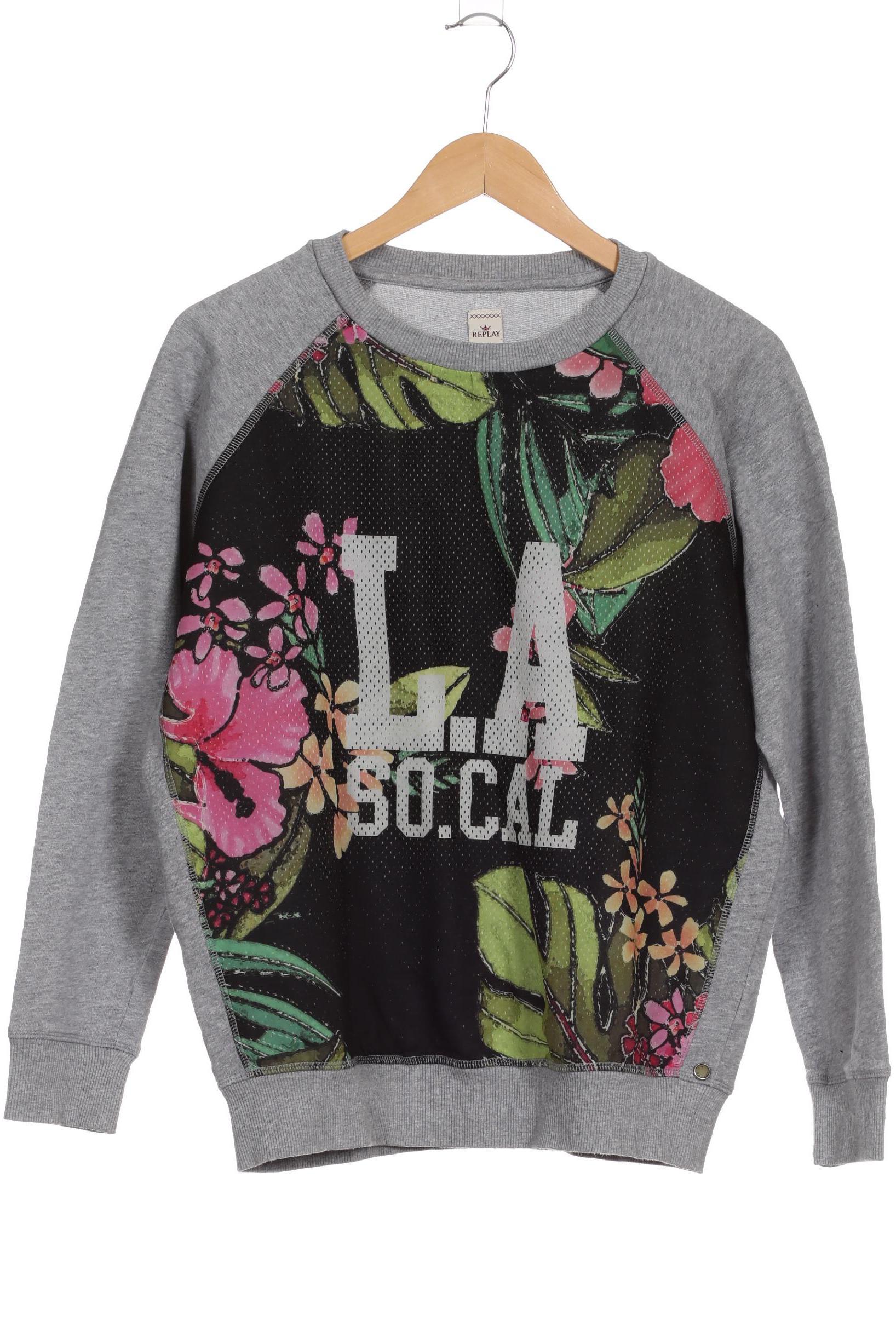 

Replay Damen Sweatshirt, grau, Gr.