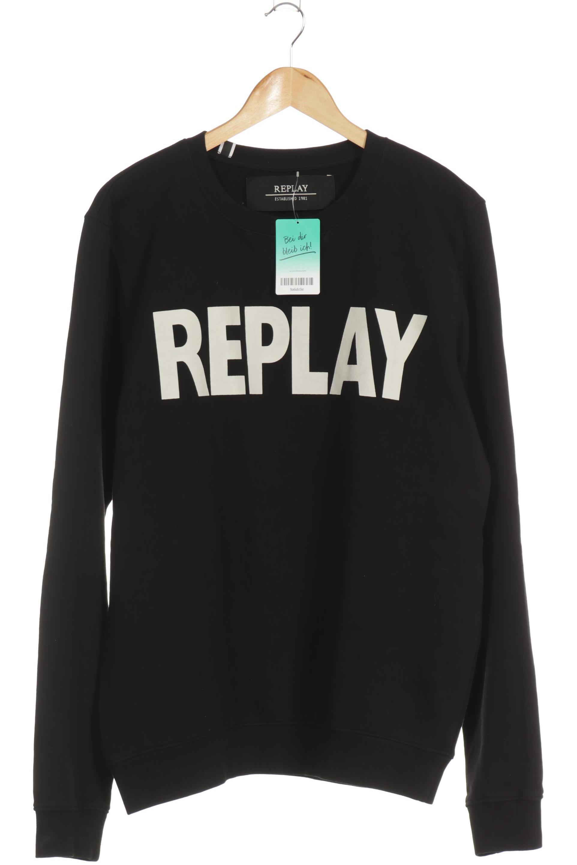 

Replay Damen Sweatshirt, schwarz, Gr.