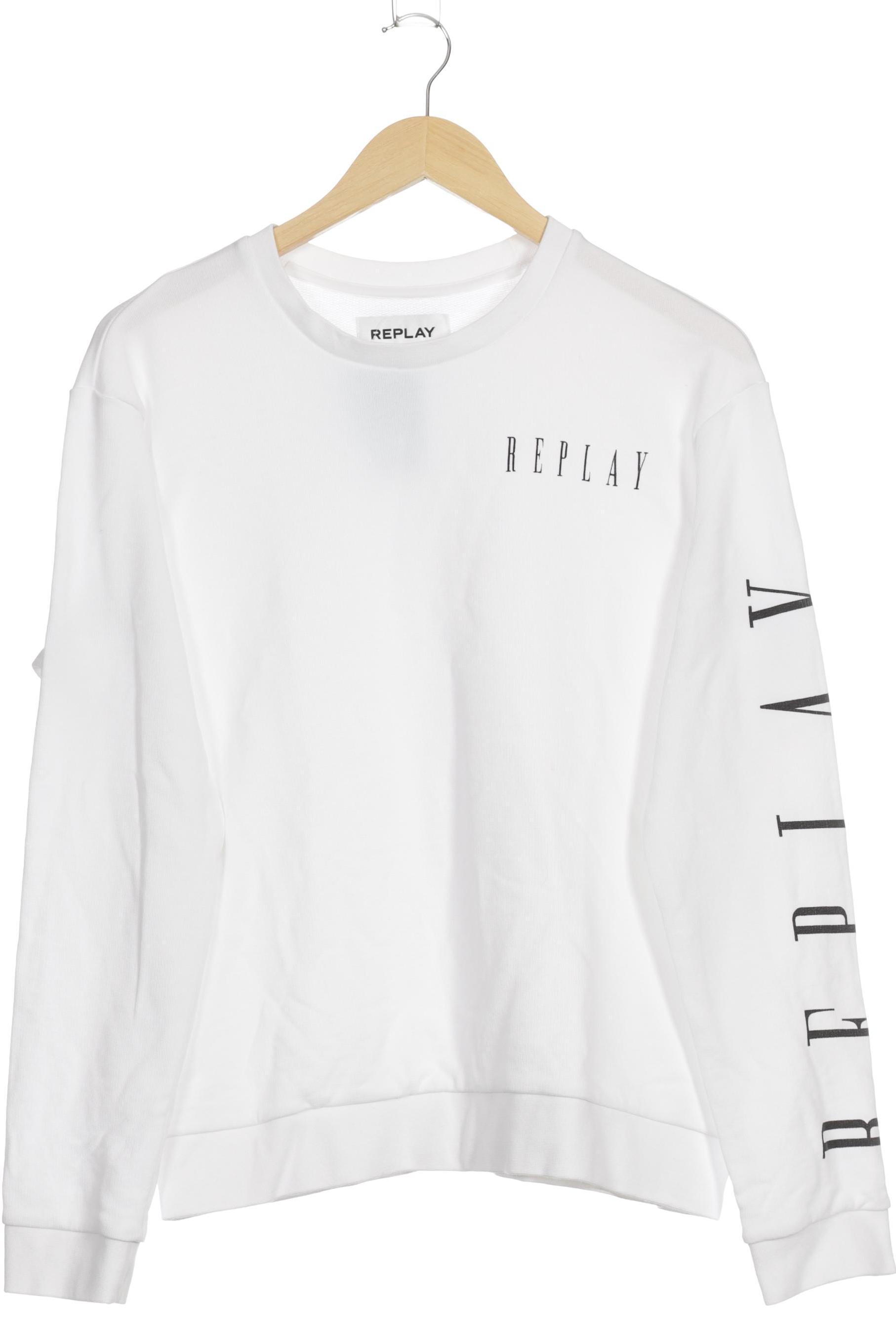 

Replay Damen Sweatshirt, weiß, Gr.