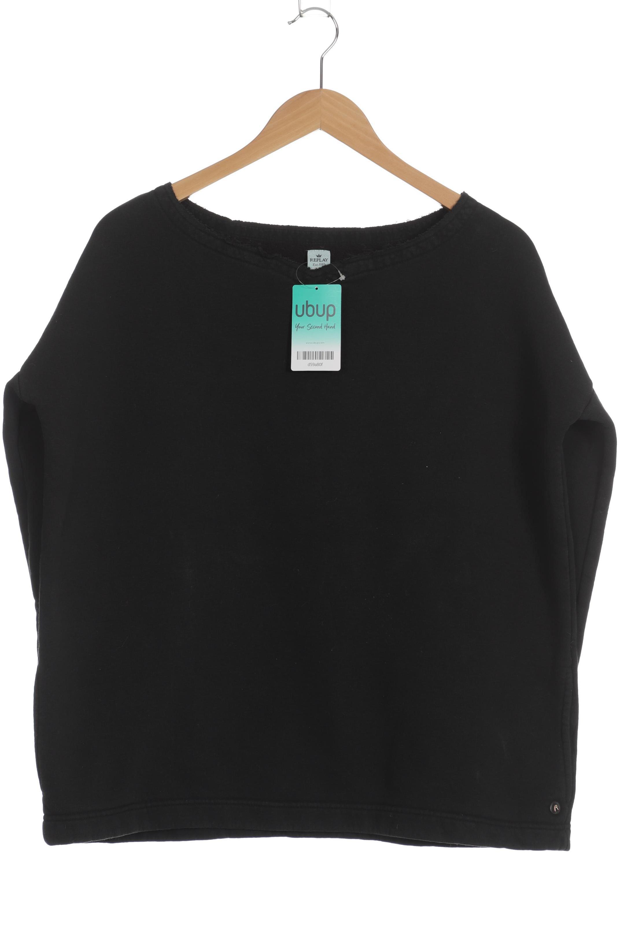 

Replay Damen Sweatshirt, schwarz, Gr.