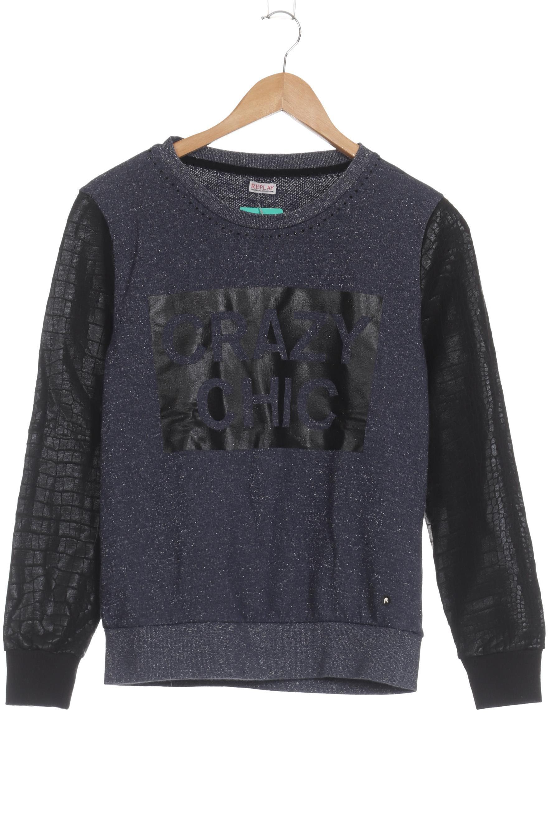 

Replay Damen Sweatshirt, blau, Gr.