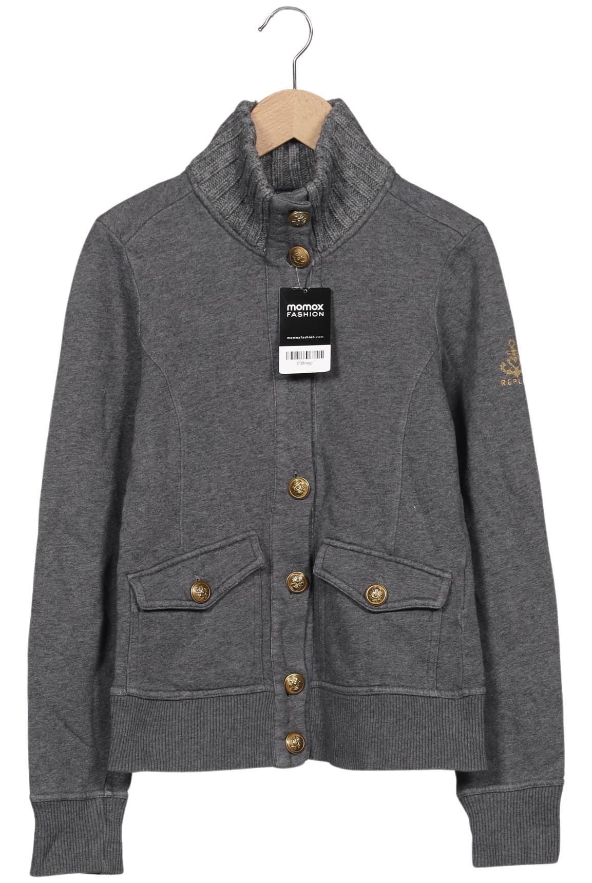 

Replay Damen Sweatshirt, grau, Gr. 38