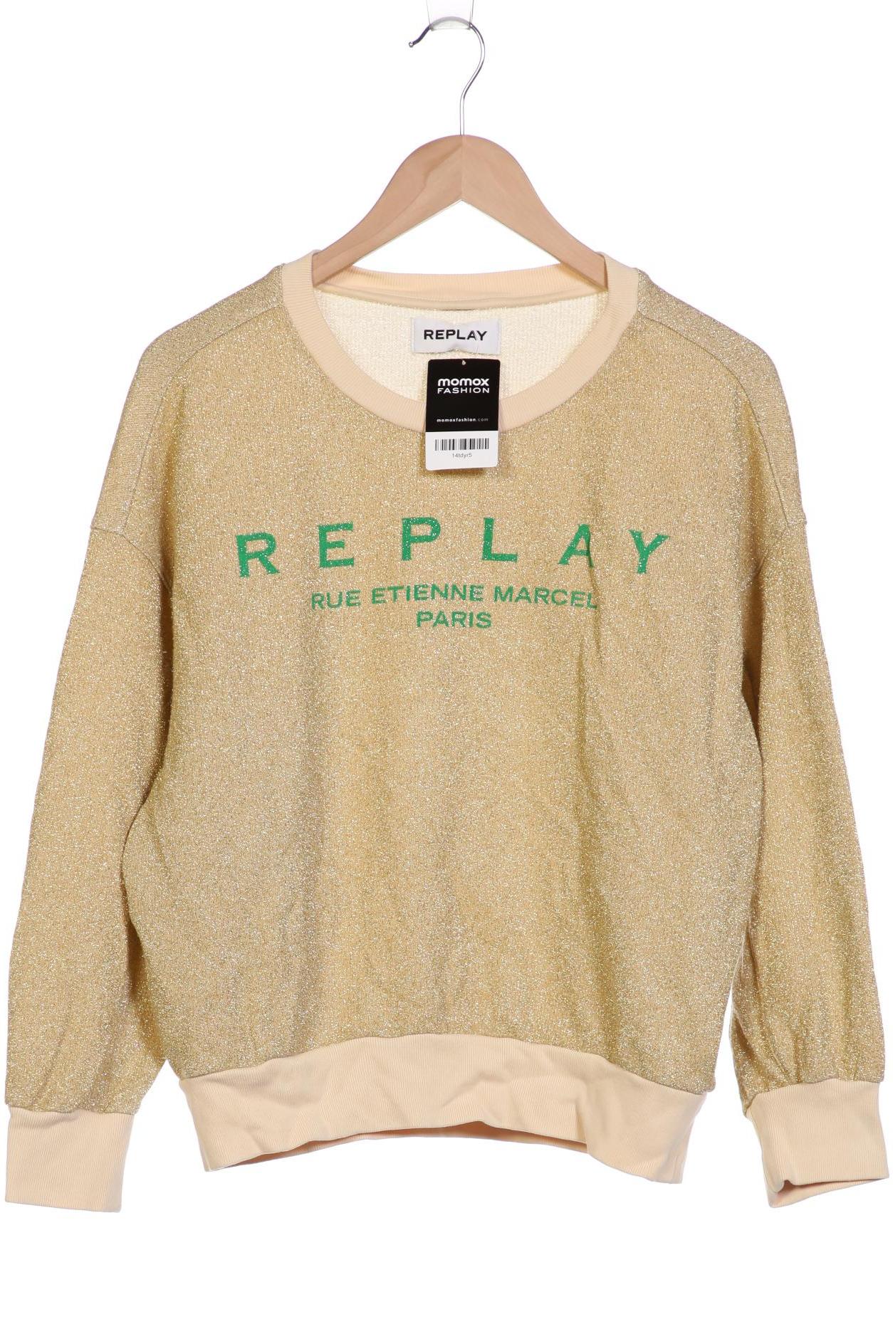 

Replay Damen Sweatshirt, beige, Gr. 36