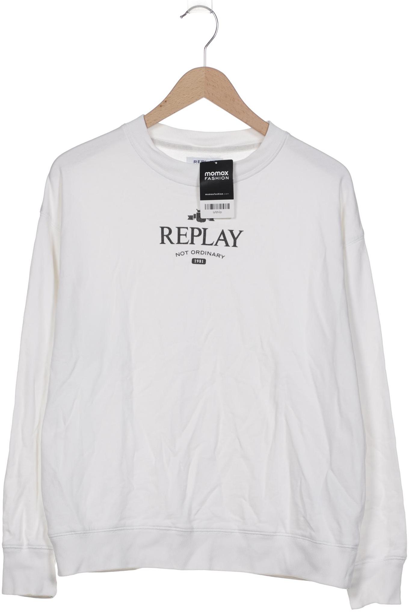 

Replay Damen Sweatshirt, weiß, Gr. 36