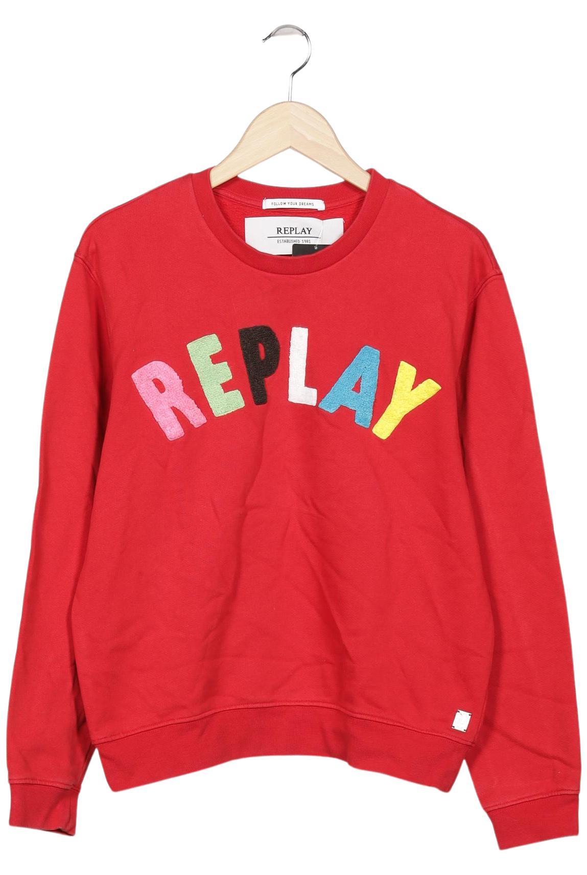 

Replay Damen Sweatshirt, rot, Gr. 38