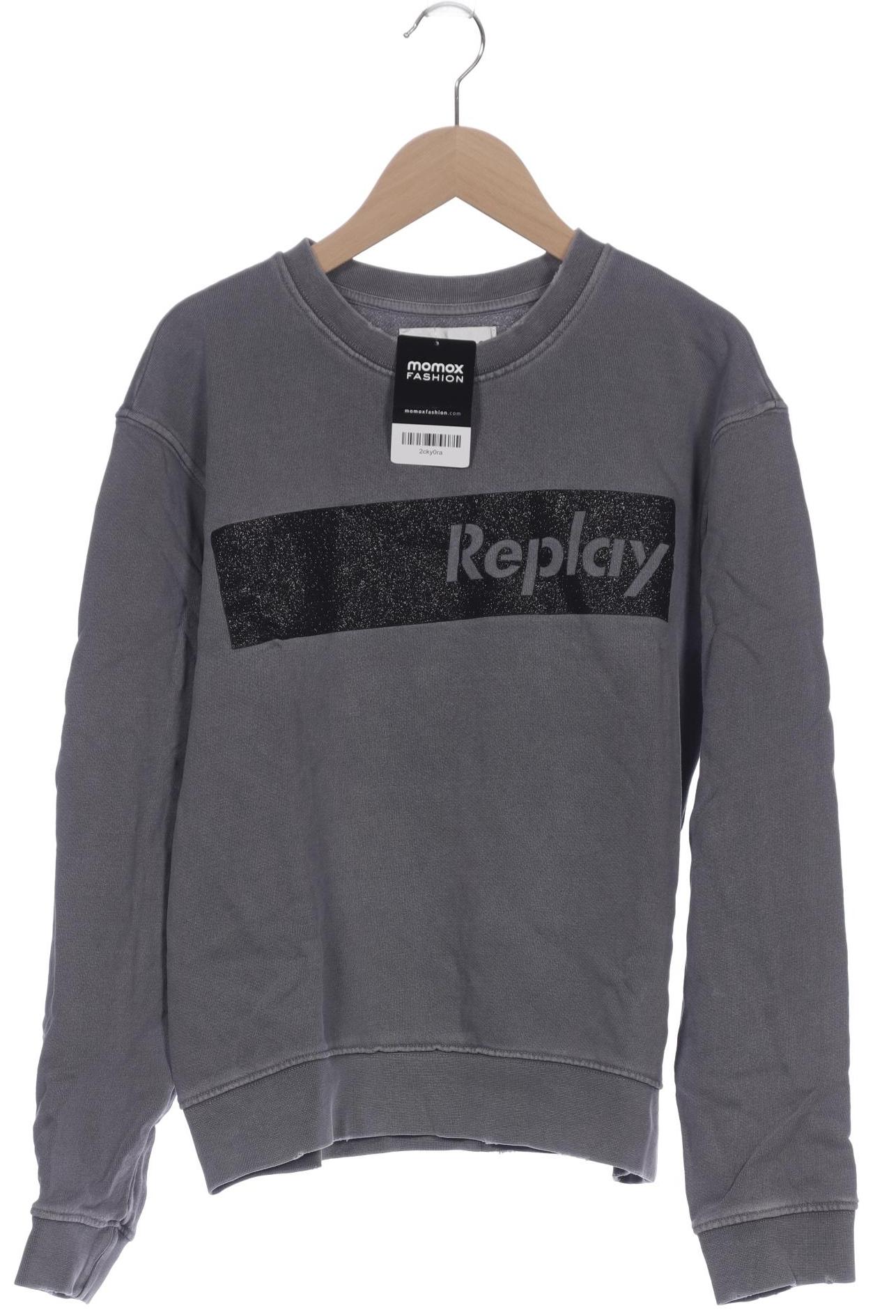 

Replay Damen Sweatshirt, grau, Gr. 34