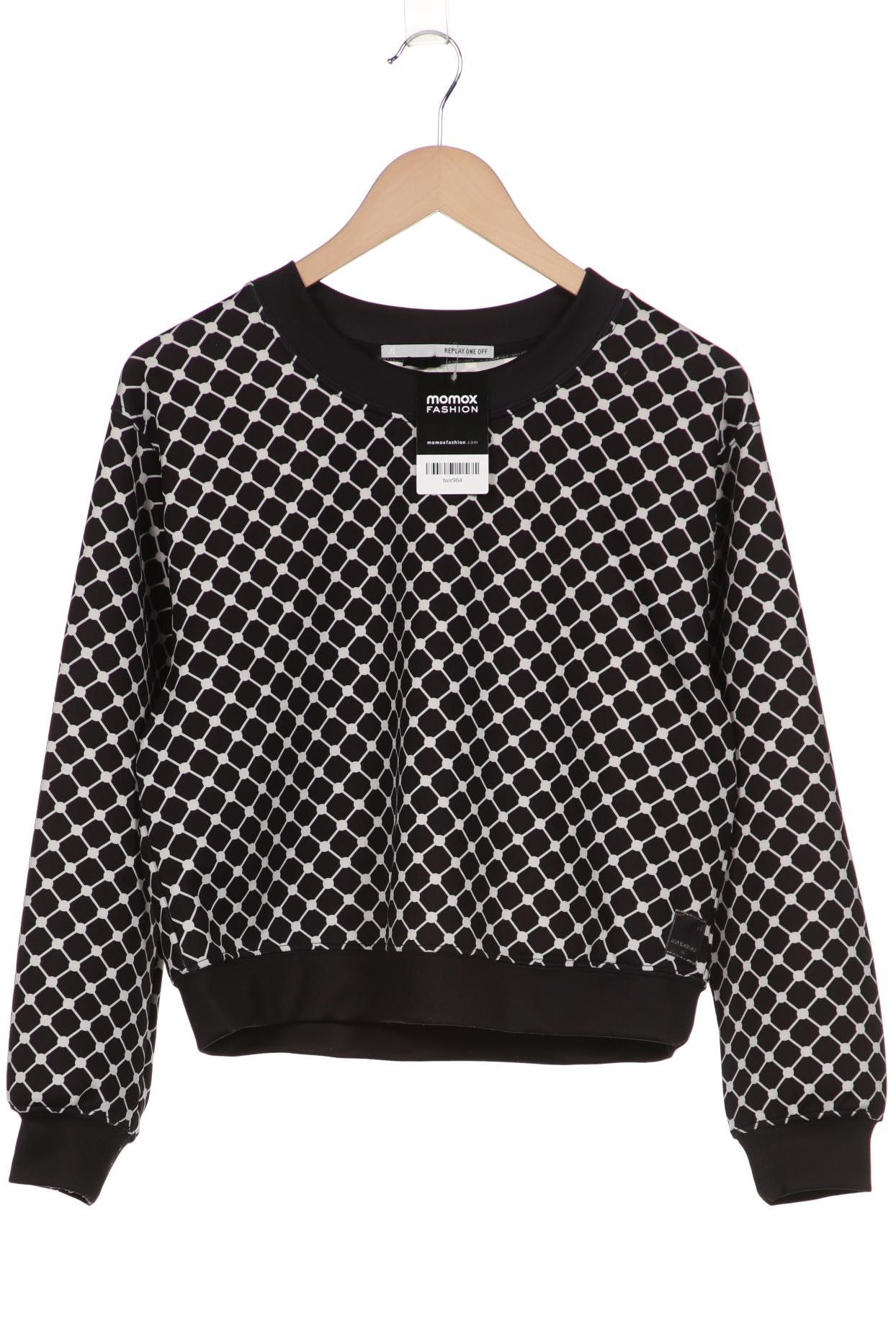 

Replay Damen Sweatshirt, schwarz, Gr. 34