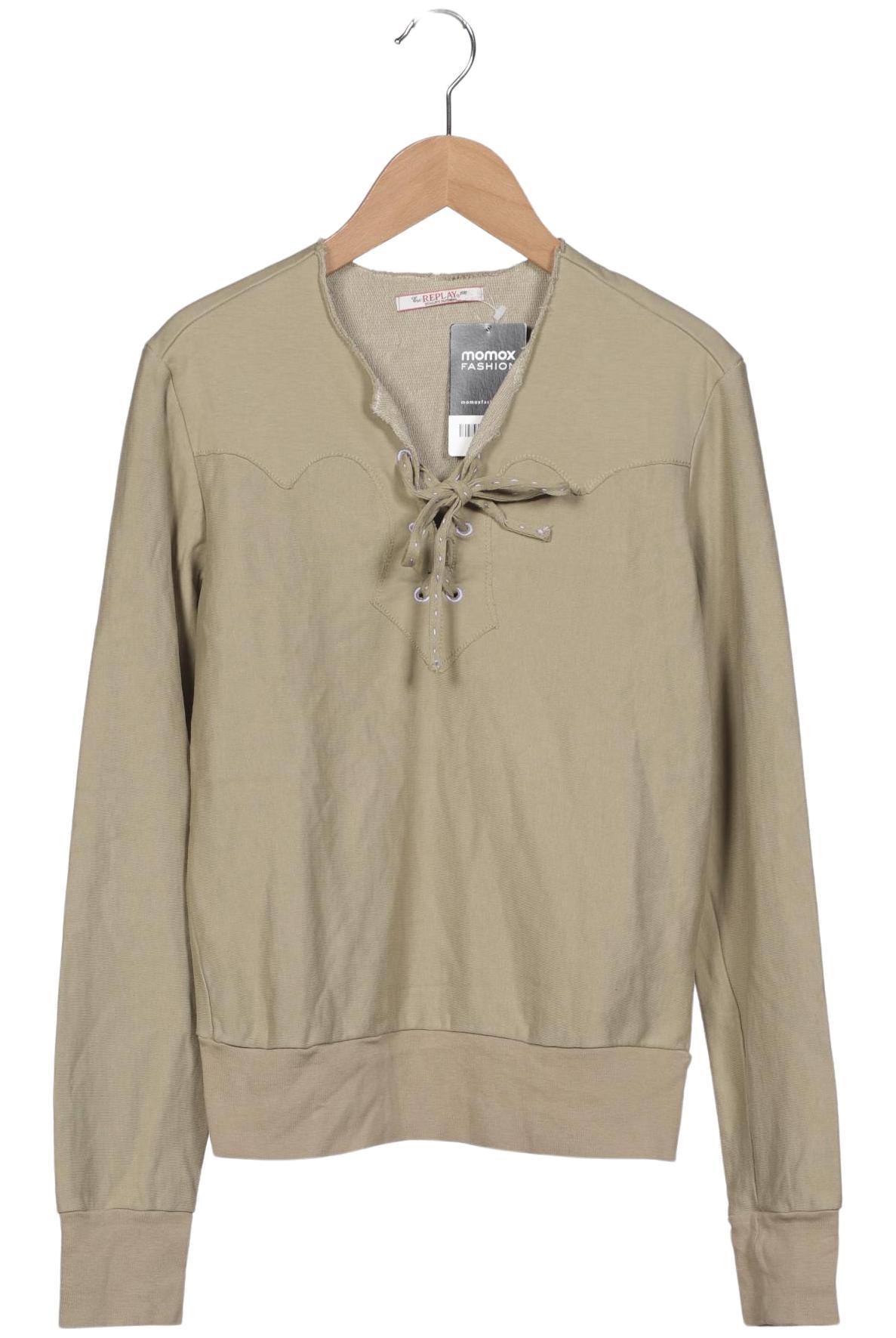 

Replay Damen Sweatshirt, beige, Gr. 36