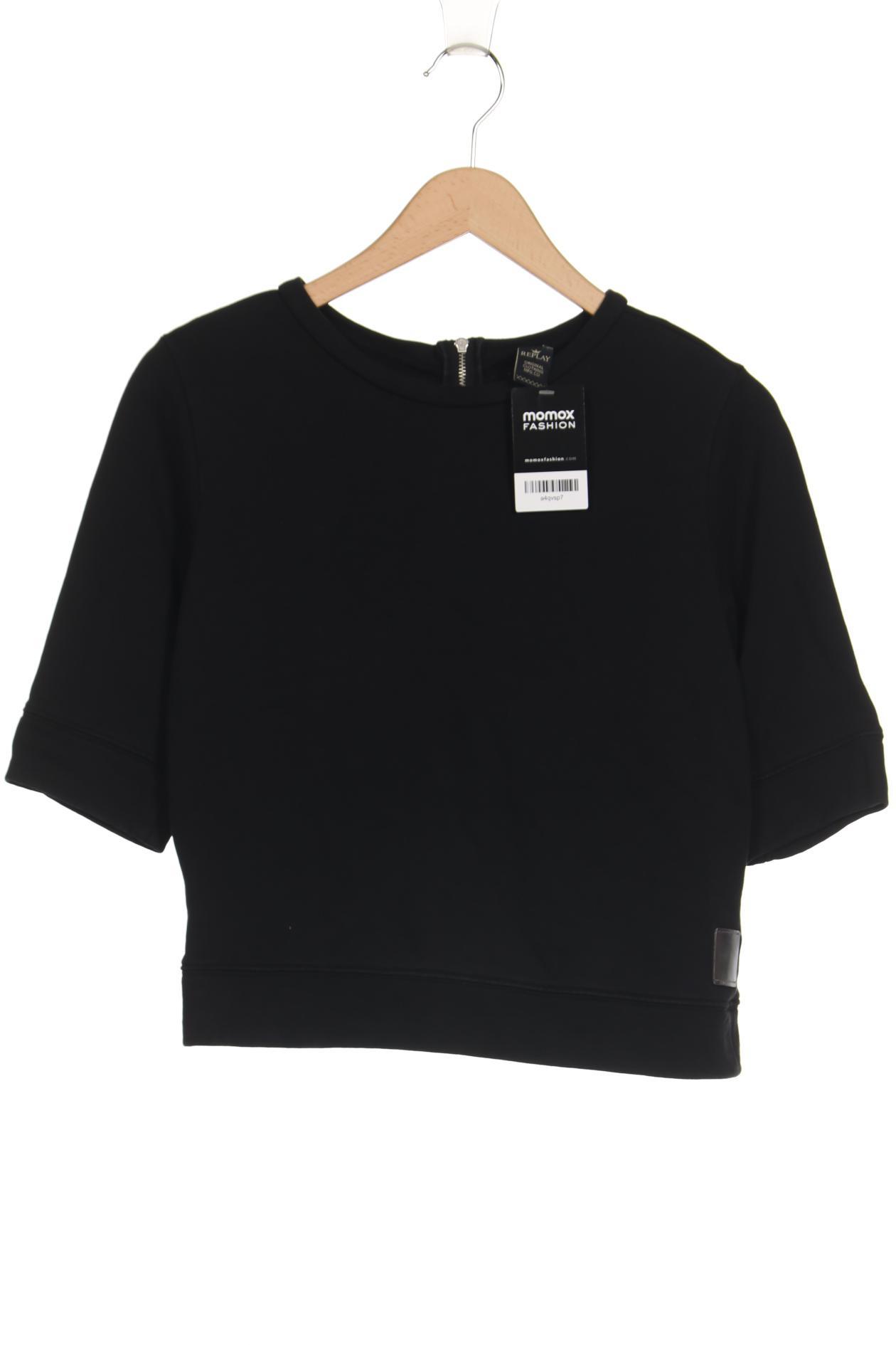 

Replay Damen Sweatshirt, schwarz, Gr. 34