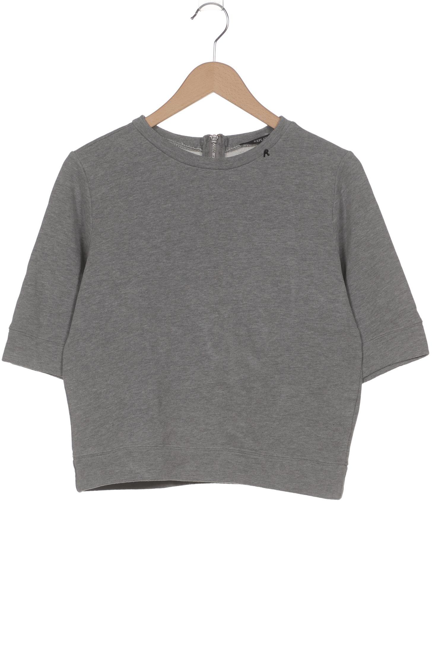

Replay Damen Sweatshirt, grau, Gr. 34