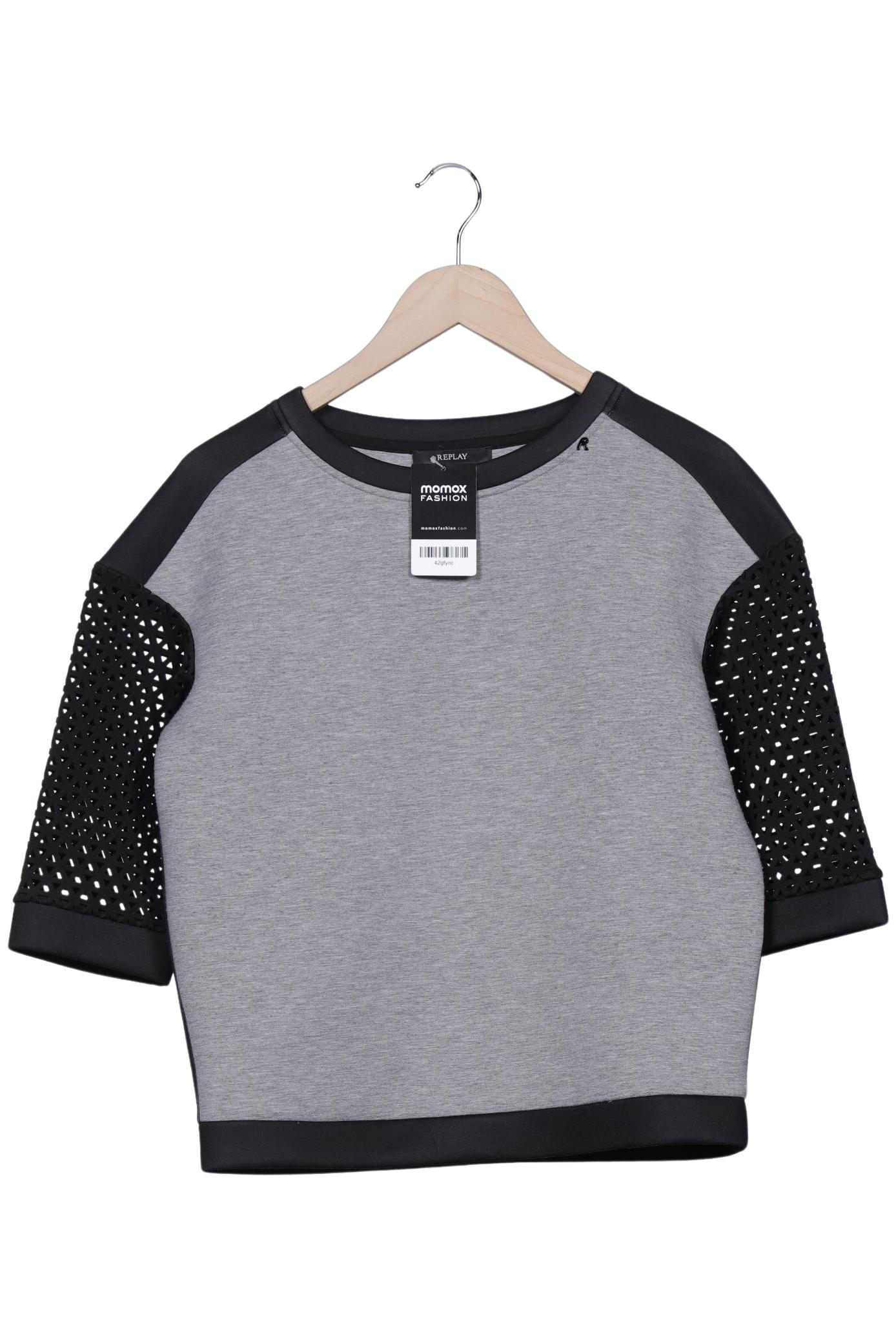 

Replay Damen Sweatshirt, schwarz, Gr. 36