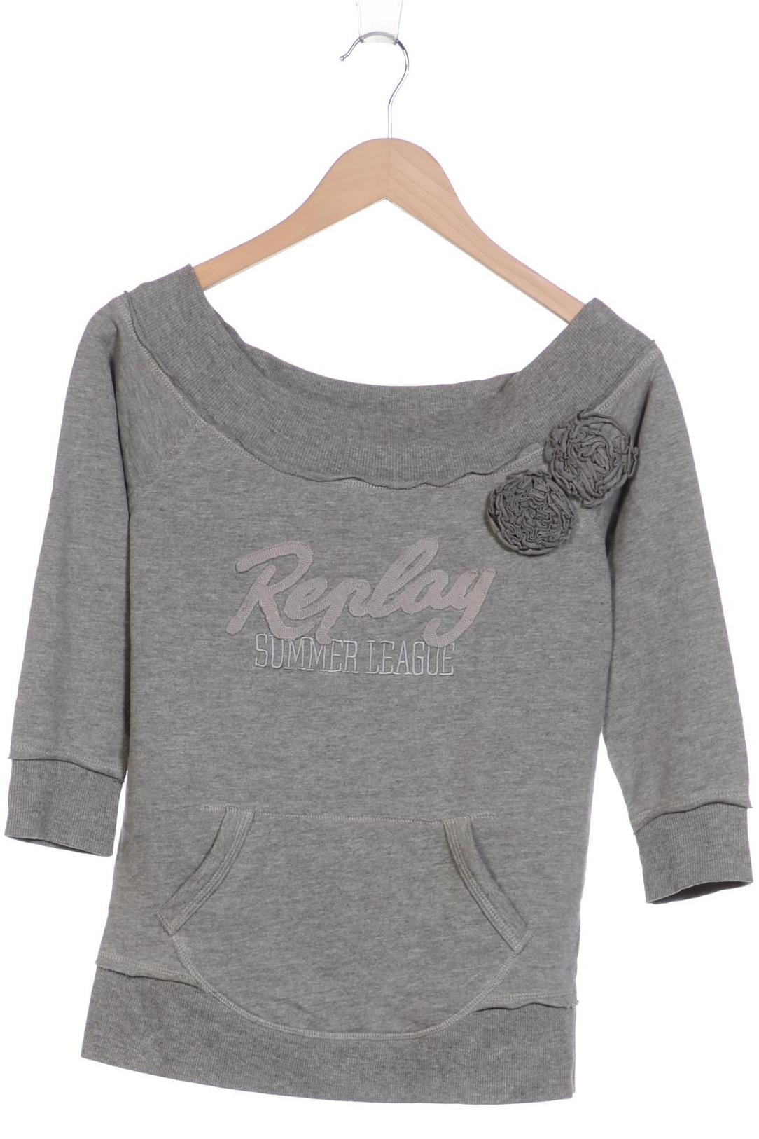 

Replay Damen Sweatshirt, grau, Gr. 36