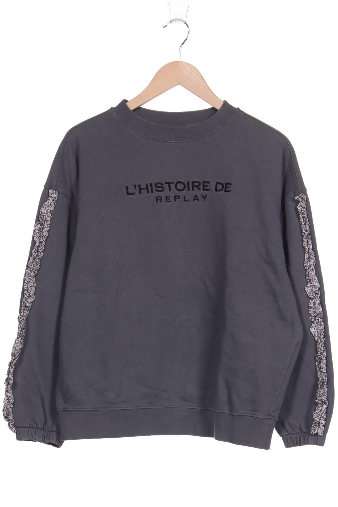 

Replay Damen Sweatshirt, grau, Gr. 38