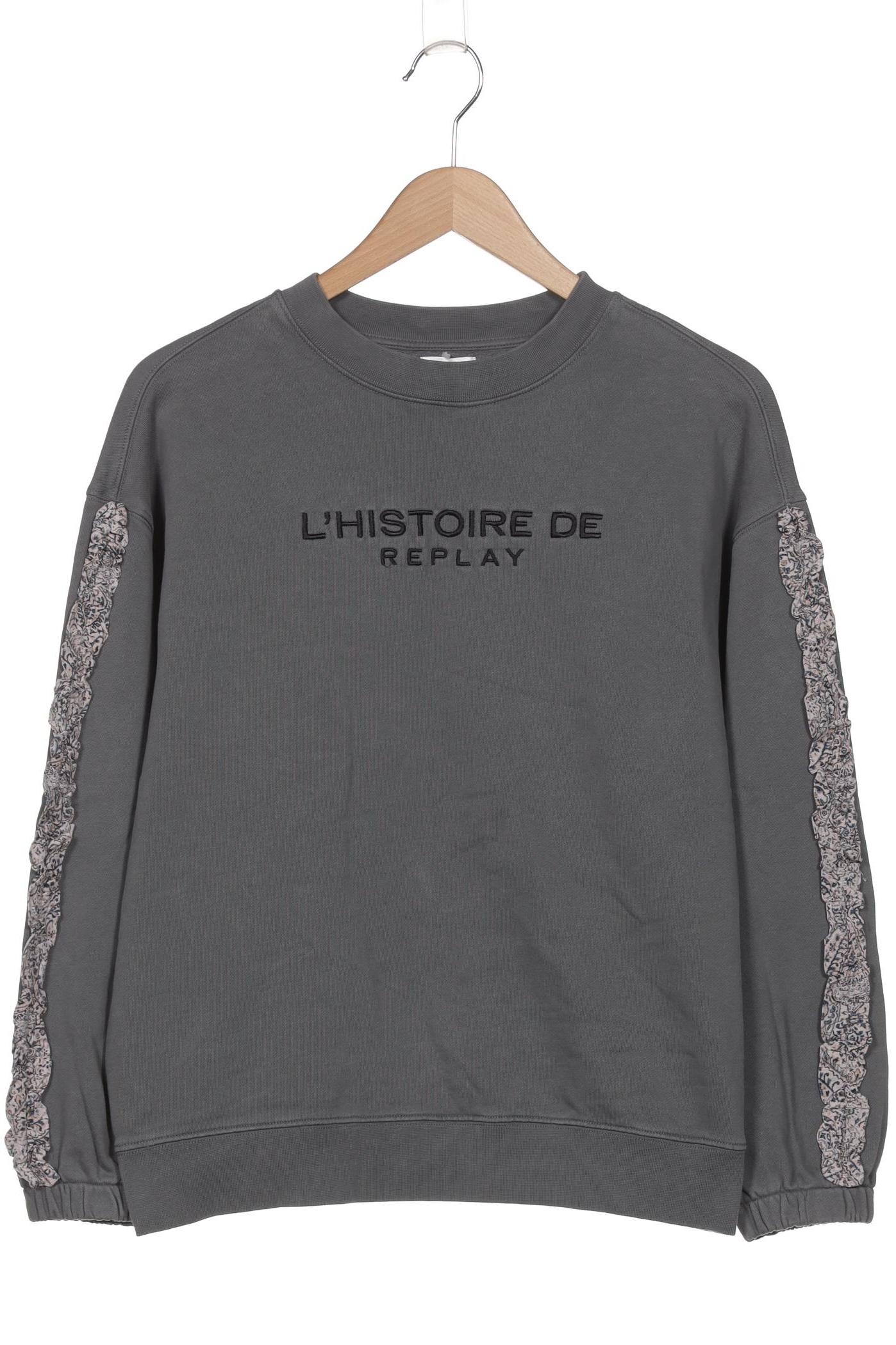 

Replay Damen Sweatshirt, grau, Gr. 36