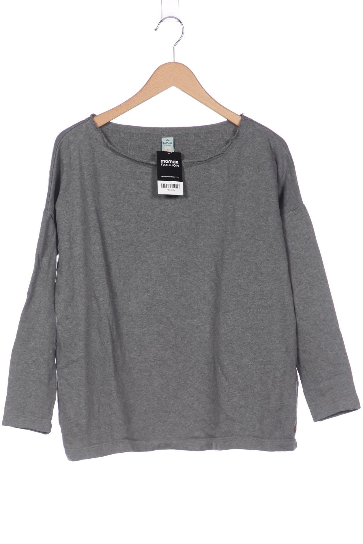 

Replay Damen Sweatshirt, grau, Gr. 36