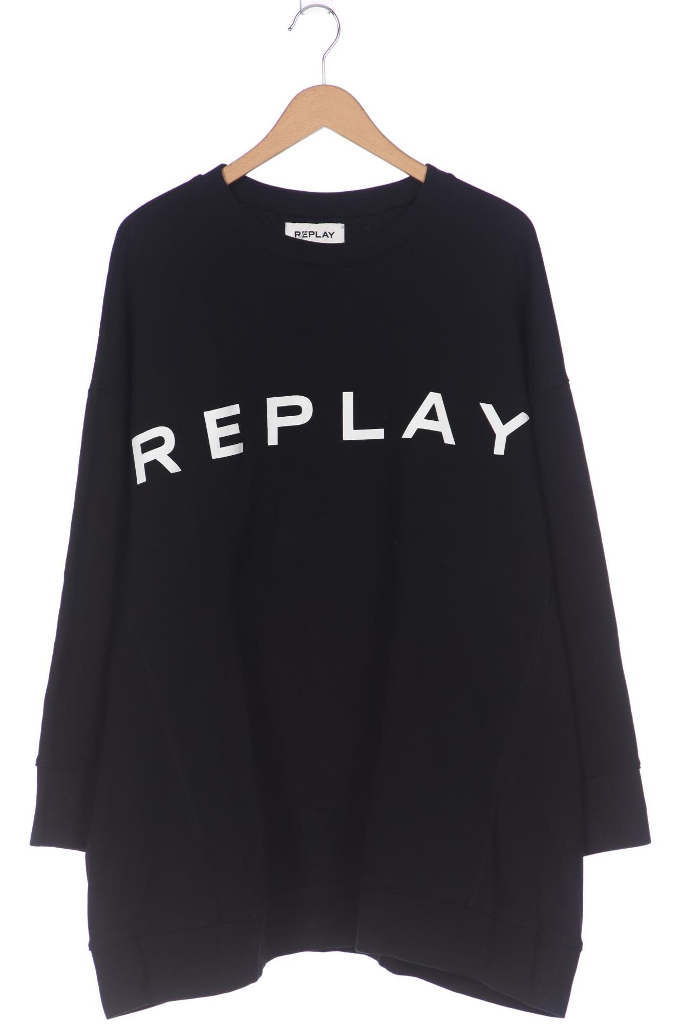 

Replay Damen Sweatshirt, schwarz, Gr. 44