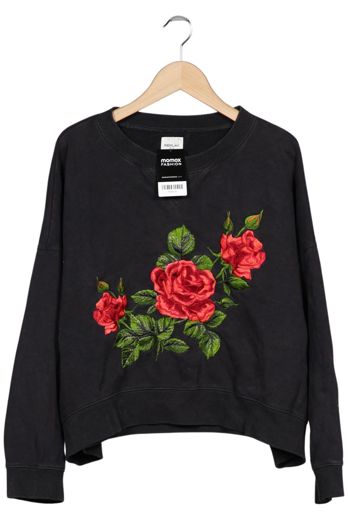 

Replay Damen Sweatshirt, schwarz, Gr. 36