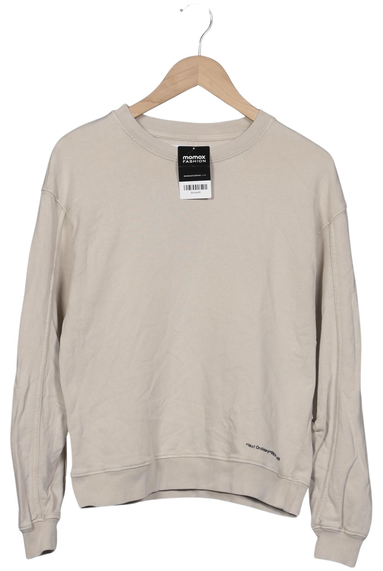 

Replay Damen Sweatshirt, cremeweiß, Gr. 34