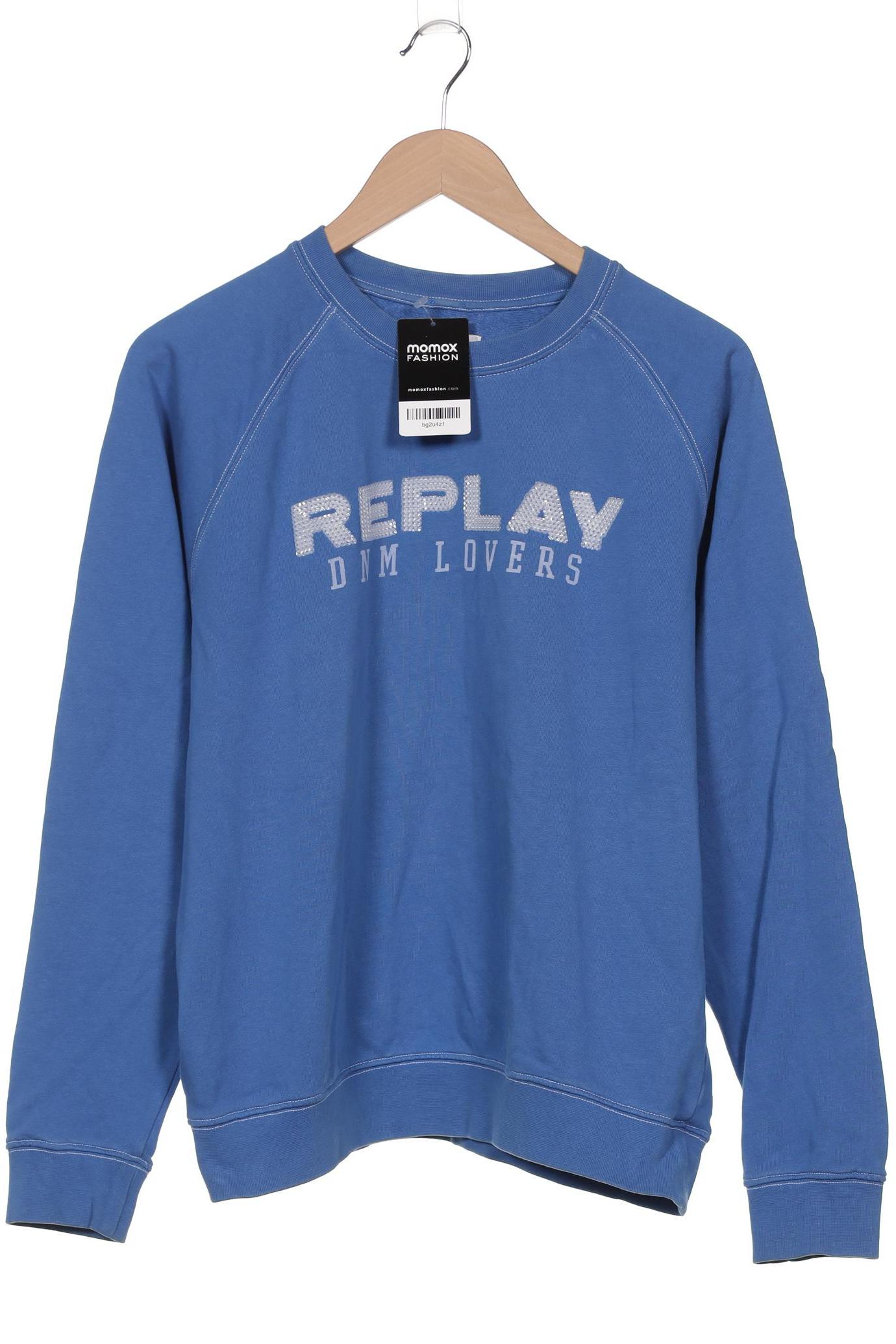 

Replay Damen Sweatshirt, blau, Gr. 38