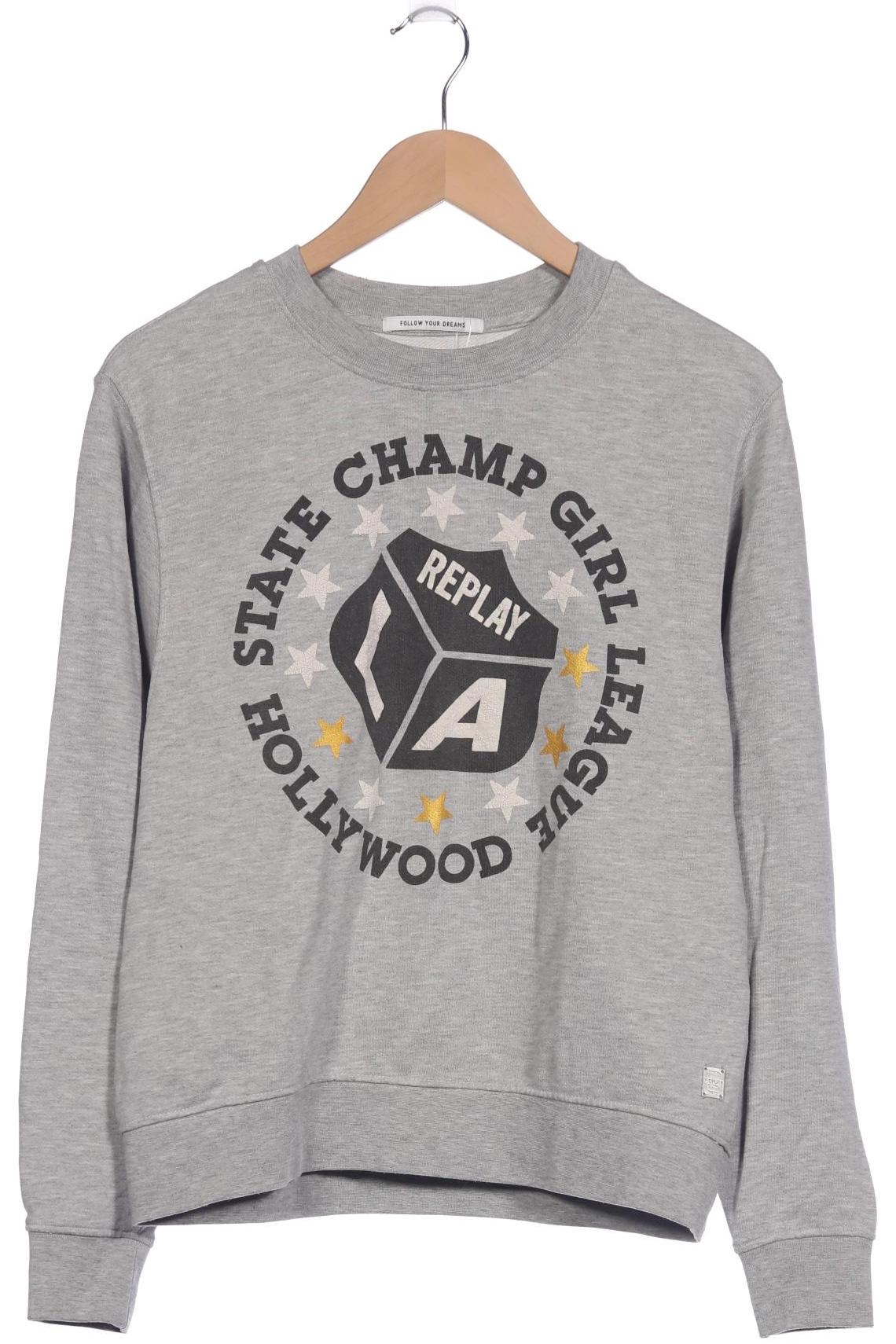 

Replay Damen Sweatshirt, grau, Gr. 36