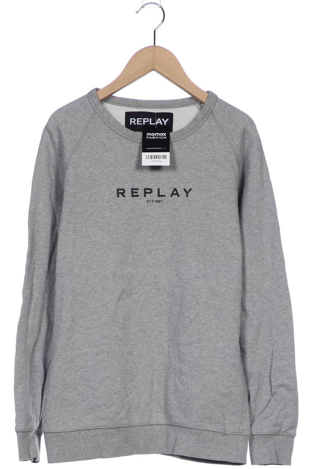 

Replay Damen Sweatshirt, grau, Gr. 38