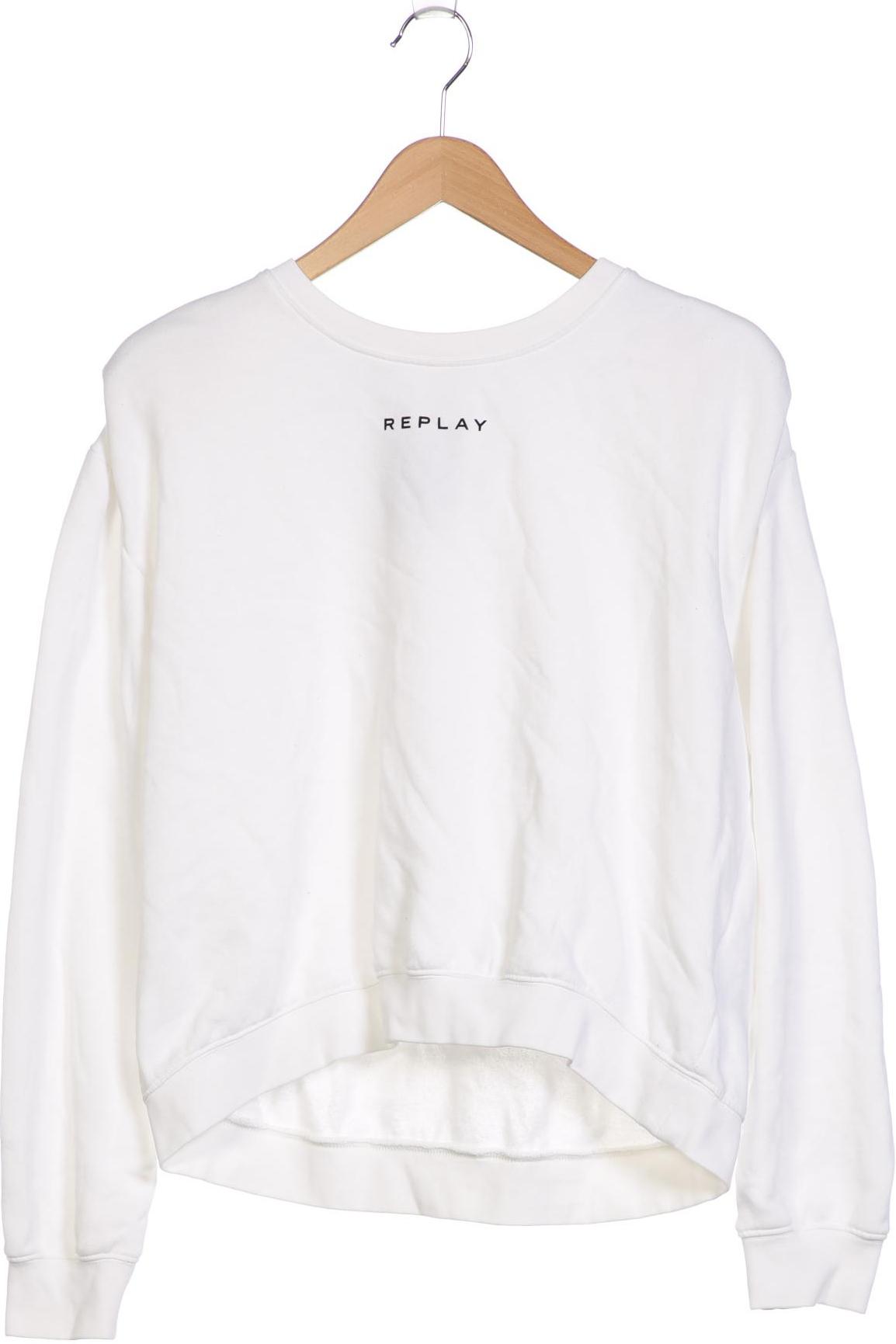 

Replay Damen Sweatshirt, weiß, Gr. 44