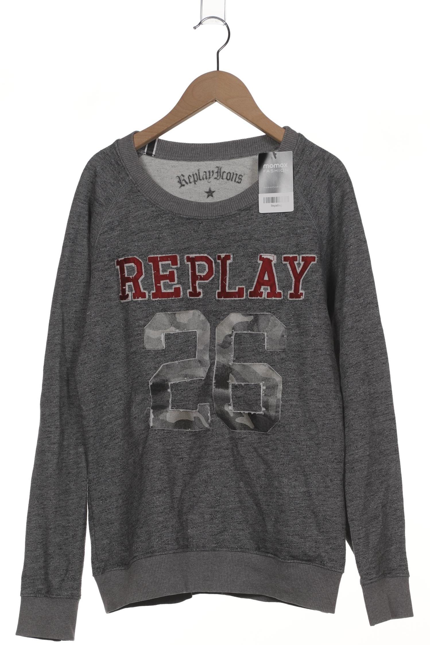 

Replay Damen Sweatshirt, grau, Gr. 42